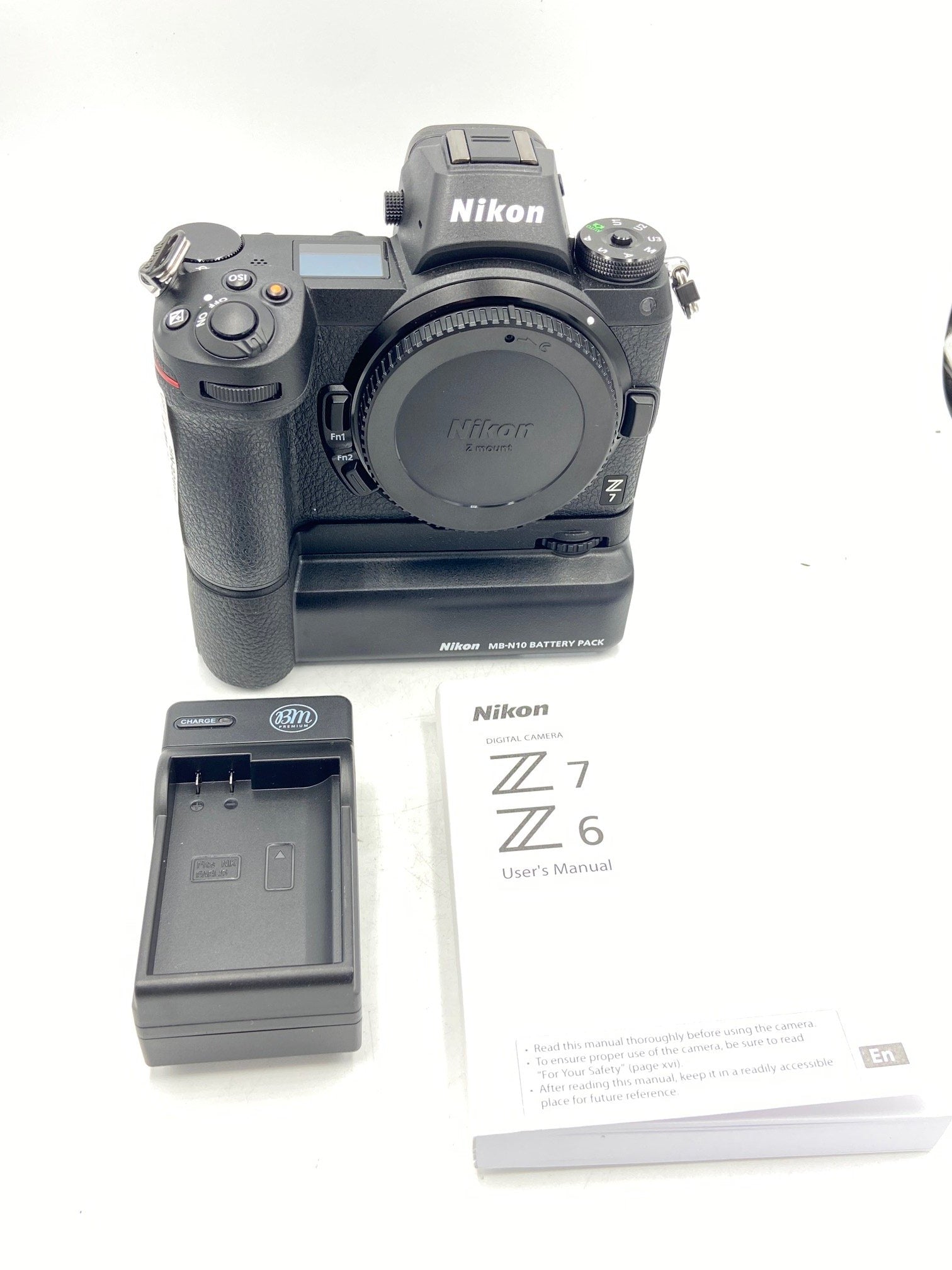 USED Nikon Z7 FX-format Mirrorless Camera W/ MB-N10 Battery Pack