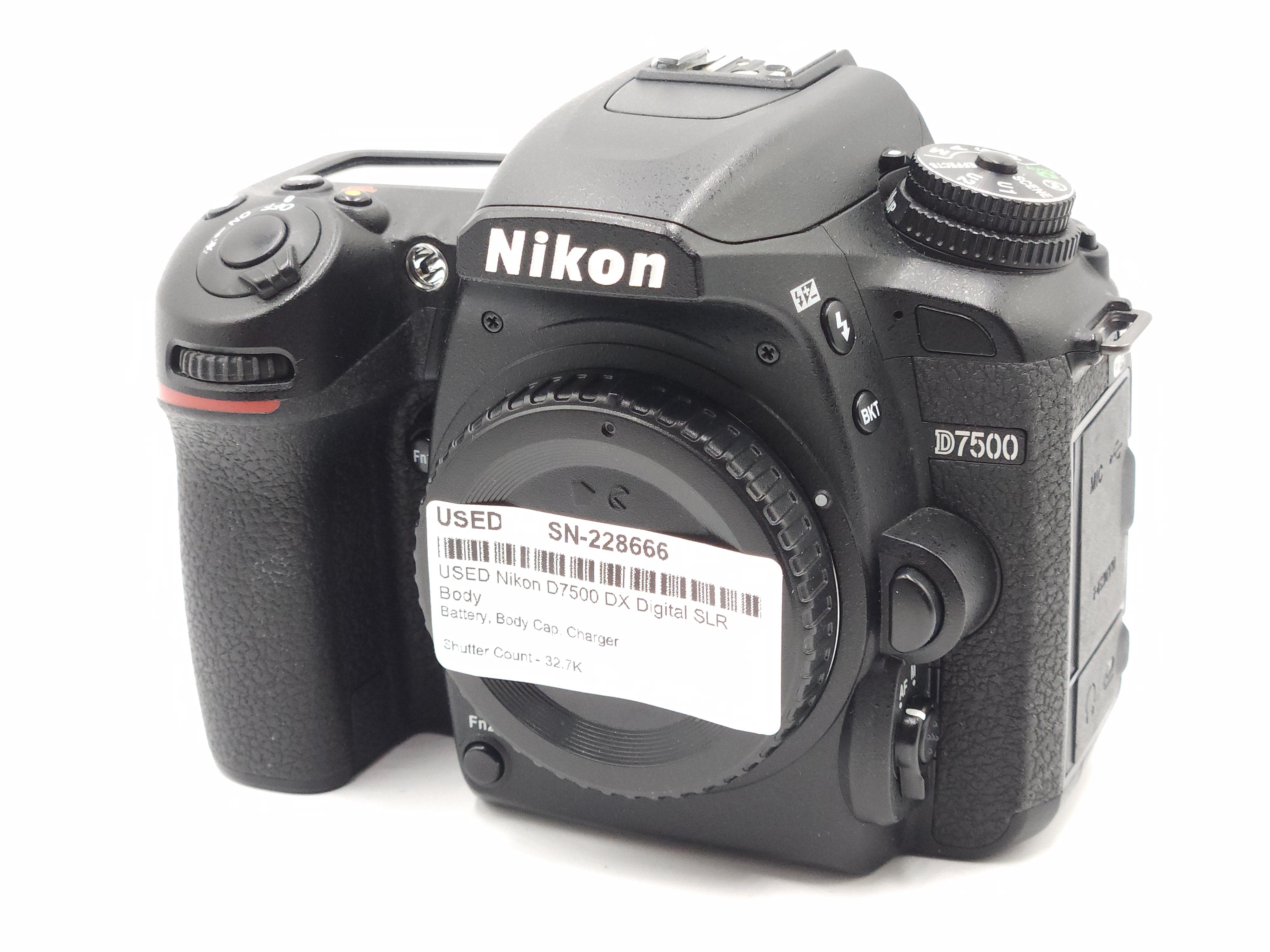 USED Nikon D7500 DX Digital SLR Body