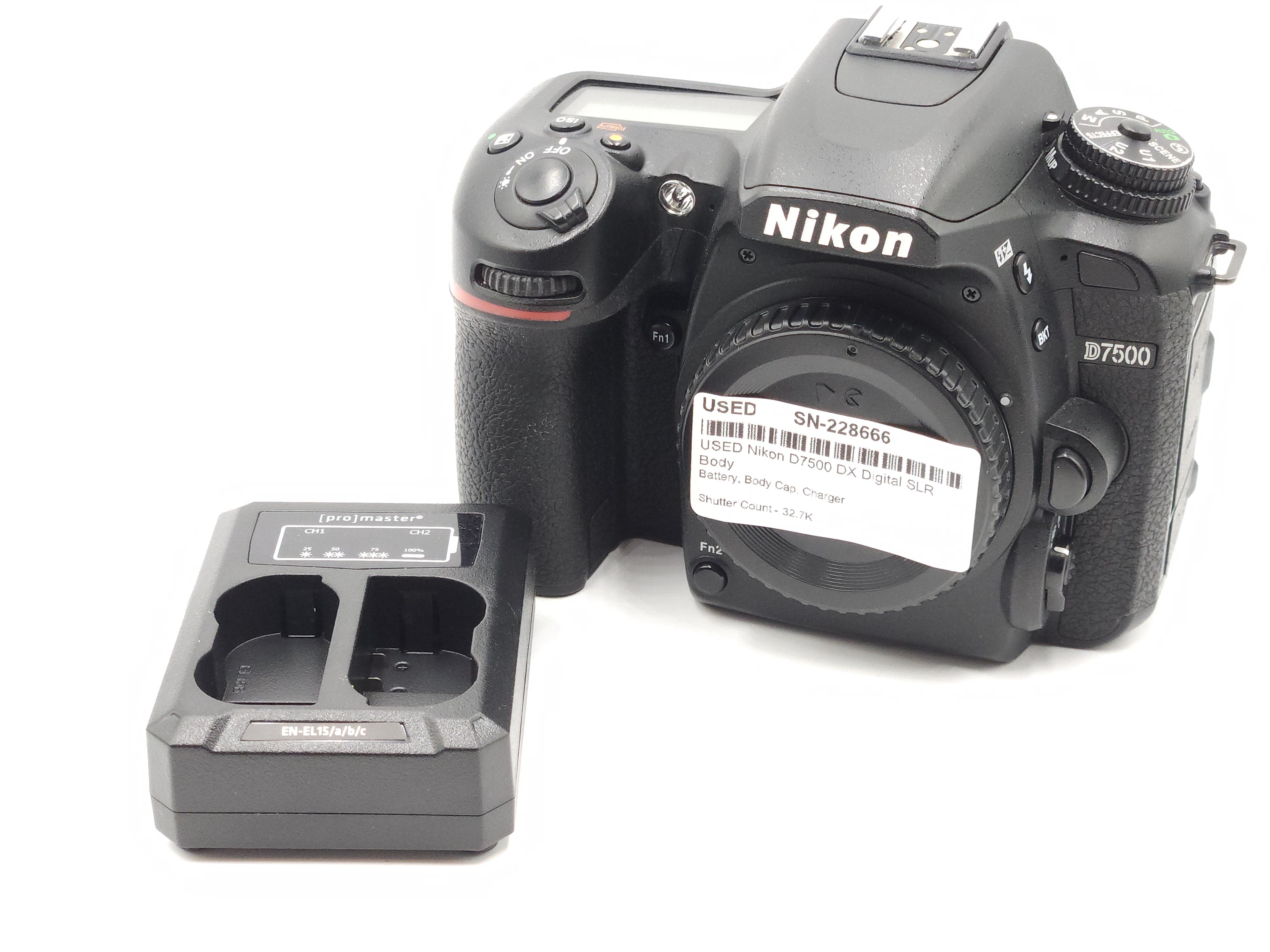 USED Nikon D7500 DX Digital SLR Body