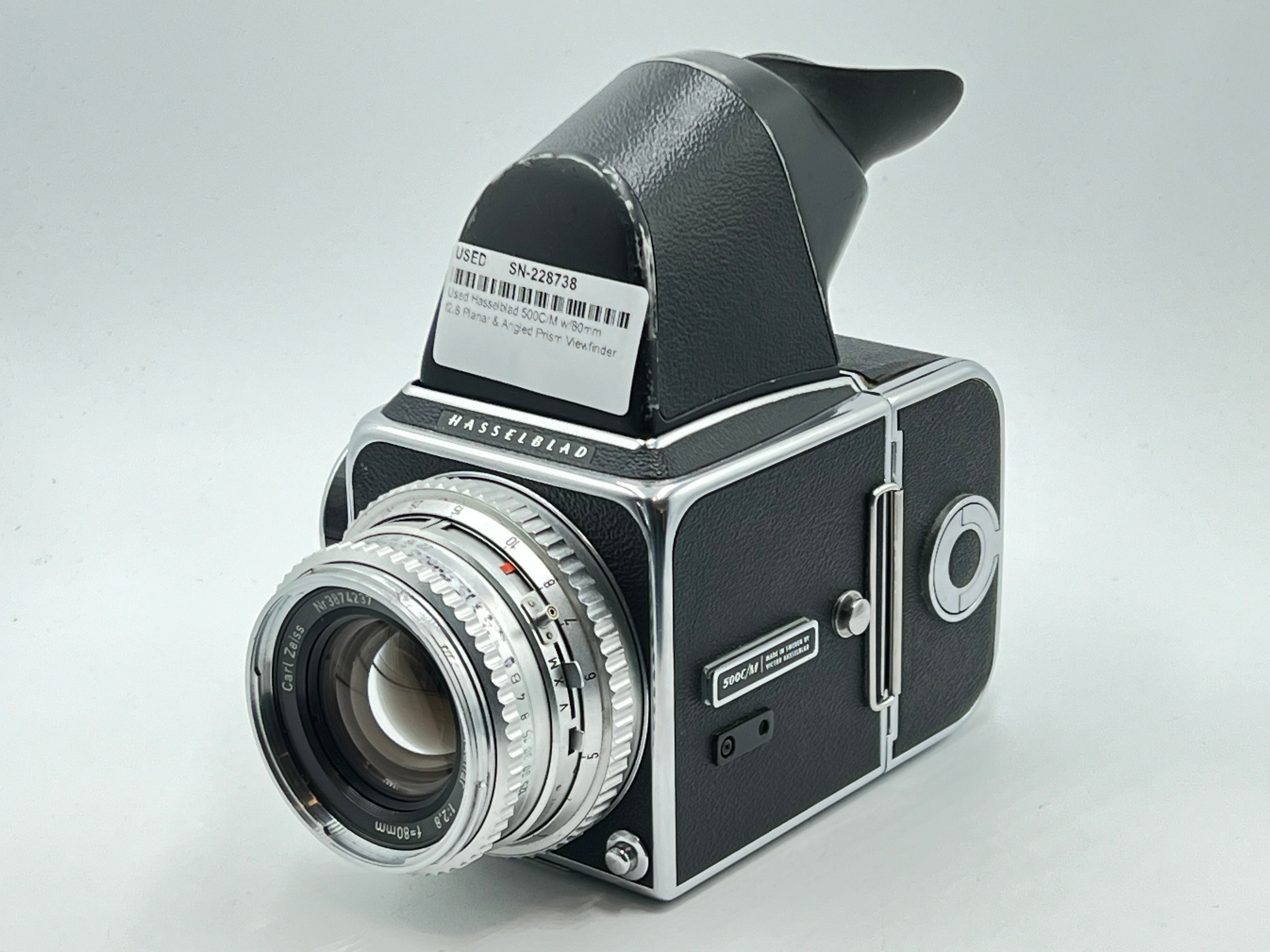 Used Hasselblad 500C/M w/80mm f2.8 Planar & Angled Prism Viewfinder