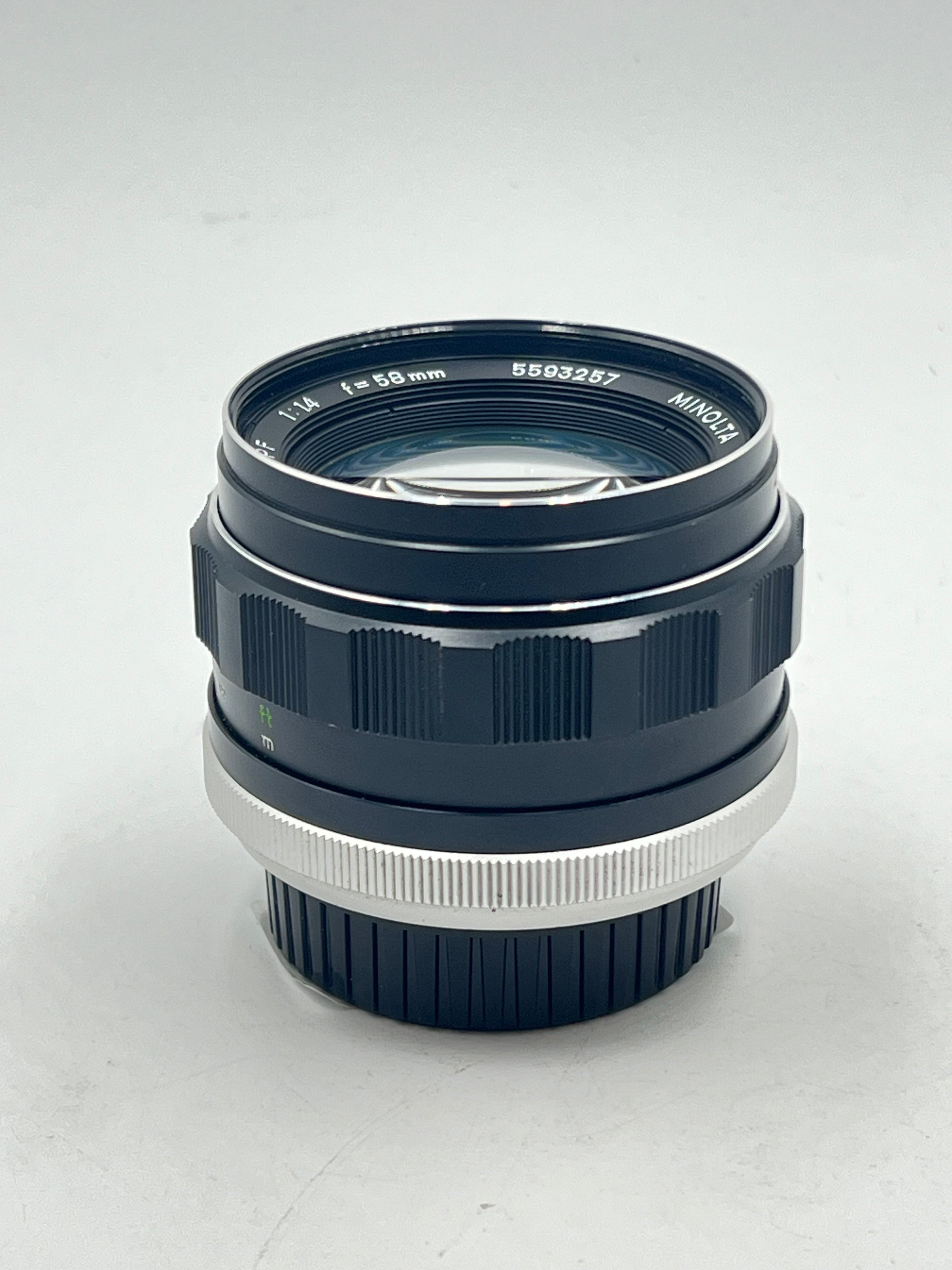 Used Minolta 58mm f1.4 MC Rokkor-PF Lens