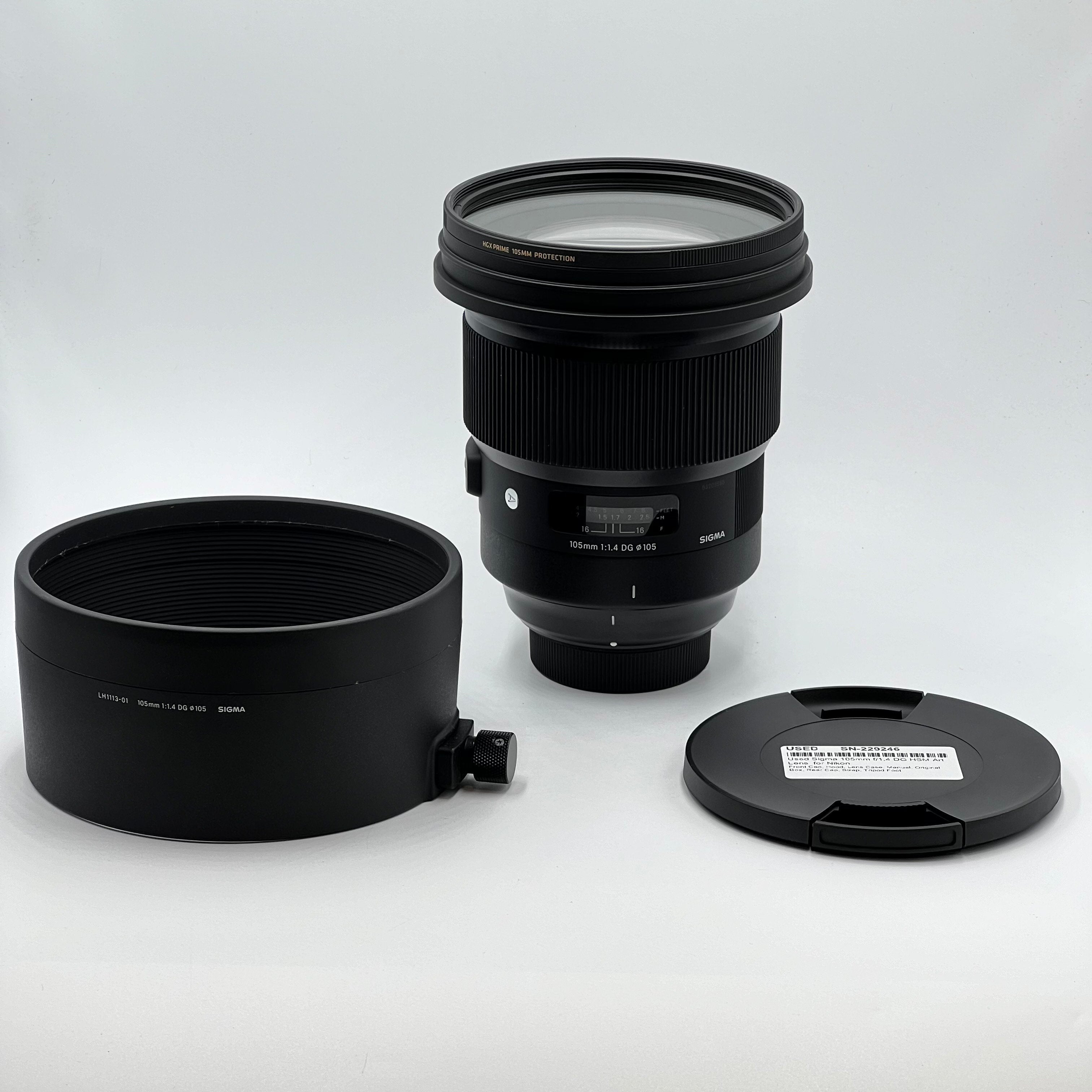 Used Sigma 105mm f/1.4 DG HSM Art Lens  for Nikon