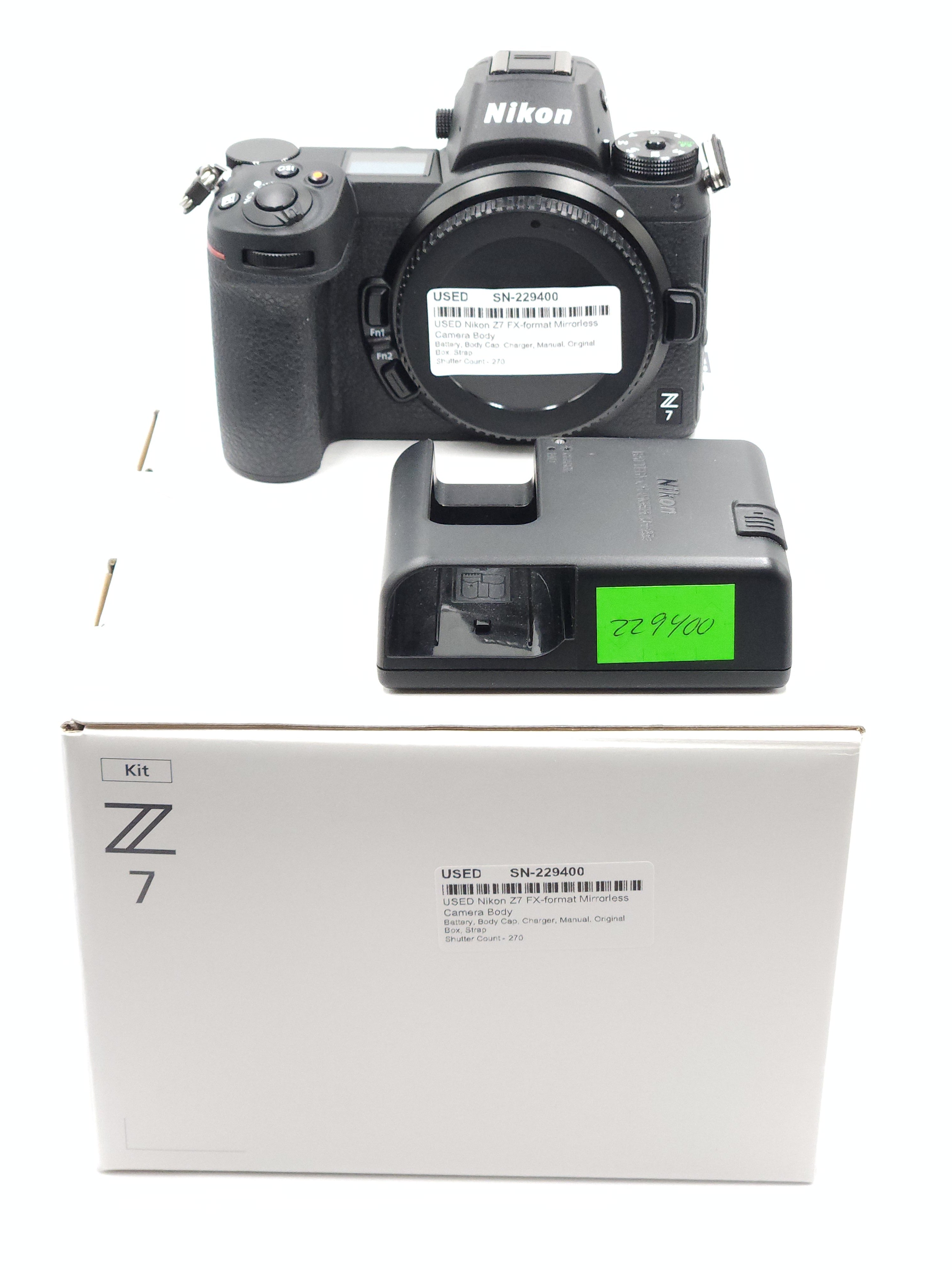 USED Nikon Z7 FX-format Mirrorless Camera Body