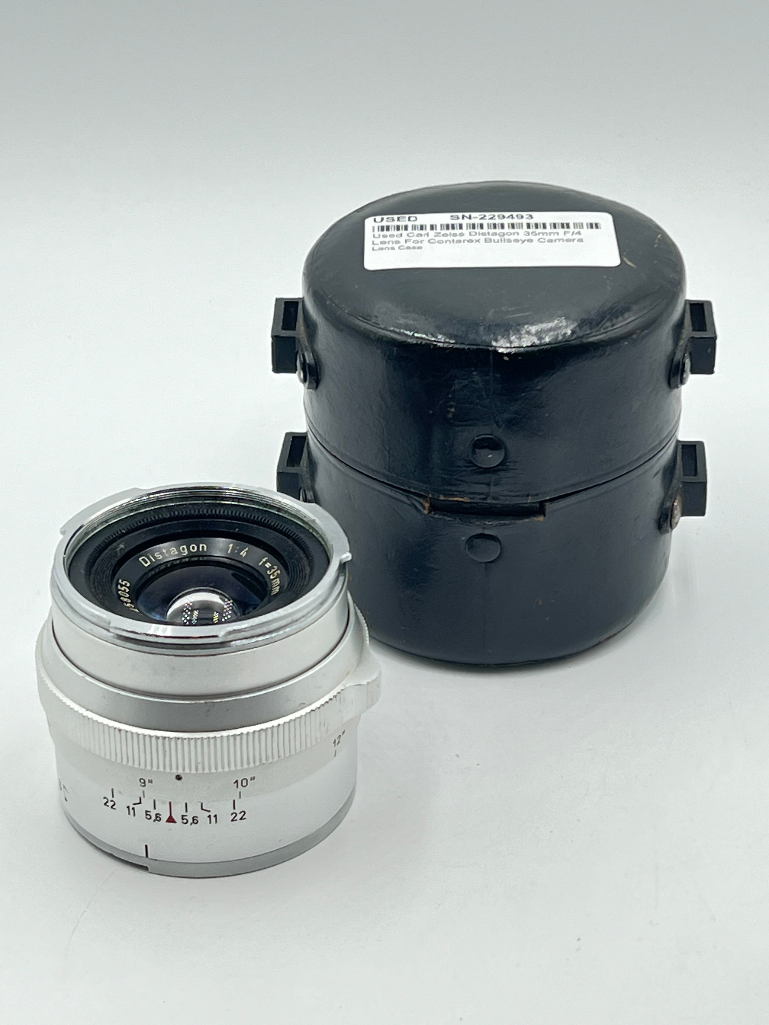 Used Carl Zeiss Distagon 35mm F/4 Lens For Contarex Bullseye Camera