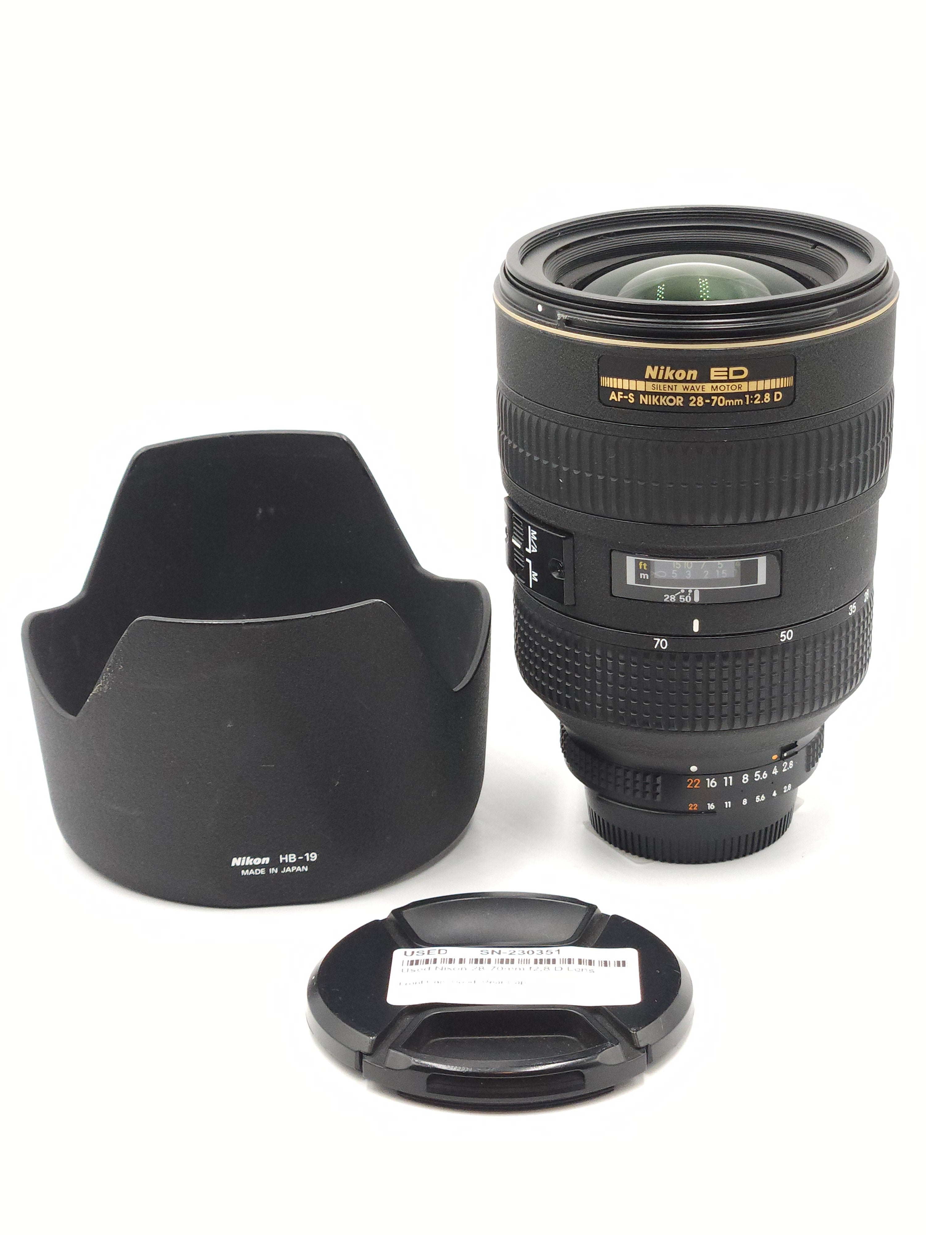 Used Nikon 28-70mm f2.8 D Lens