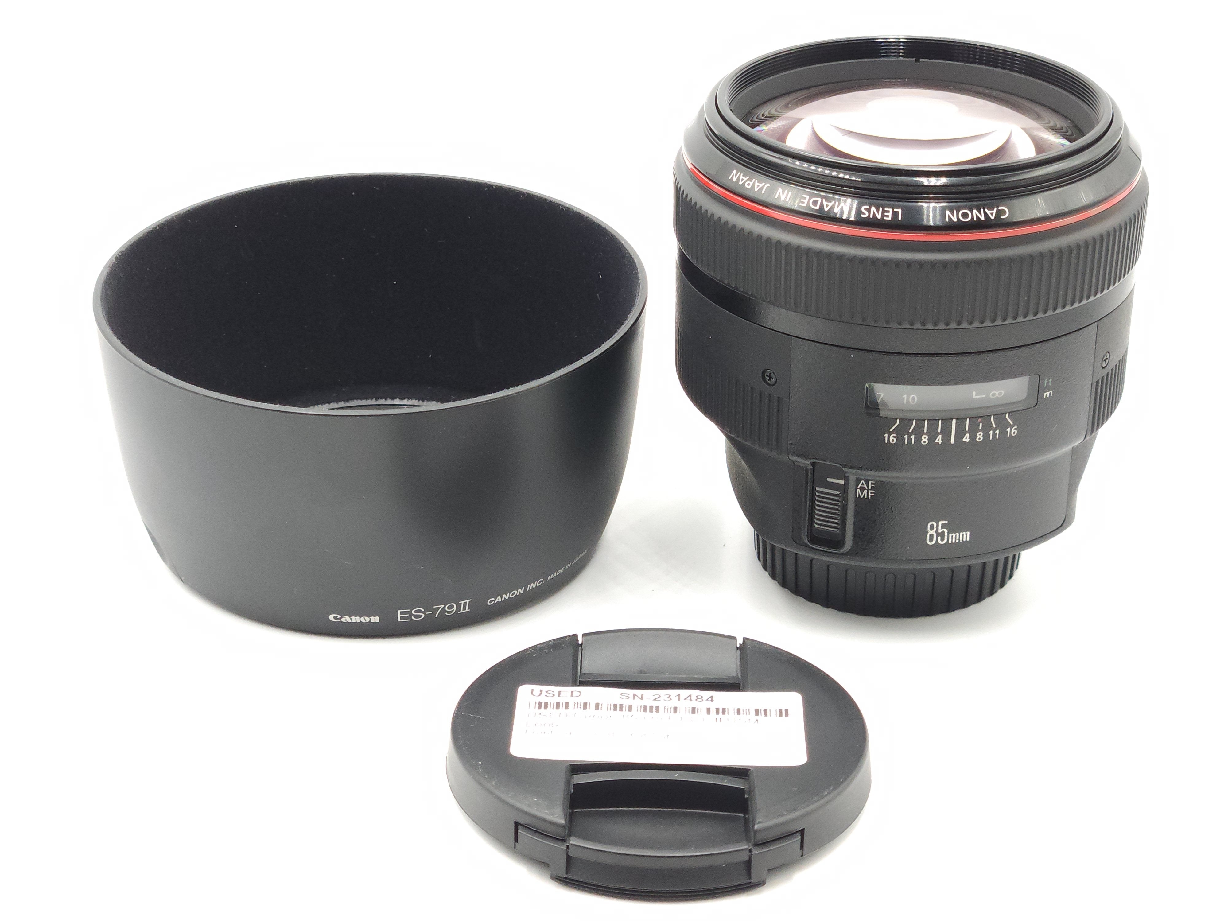 USED Canon 85mm F1.2 L II USM Lens