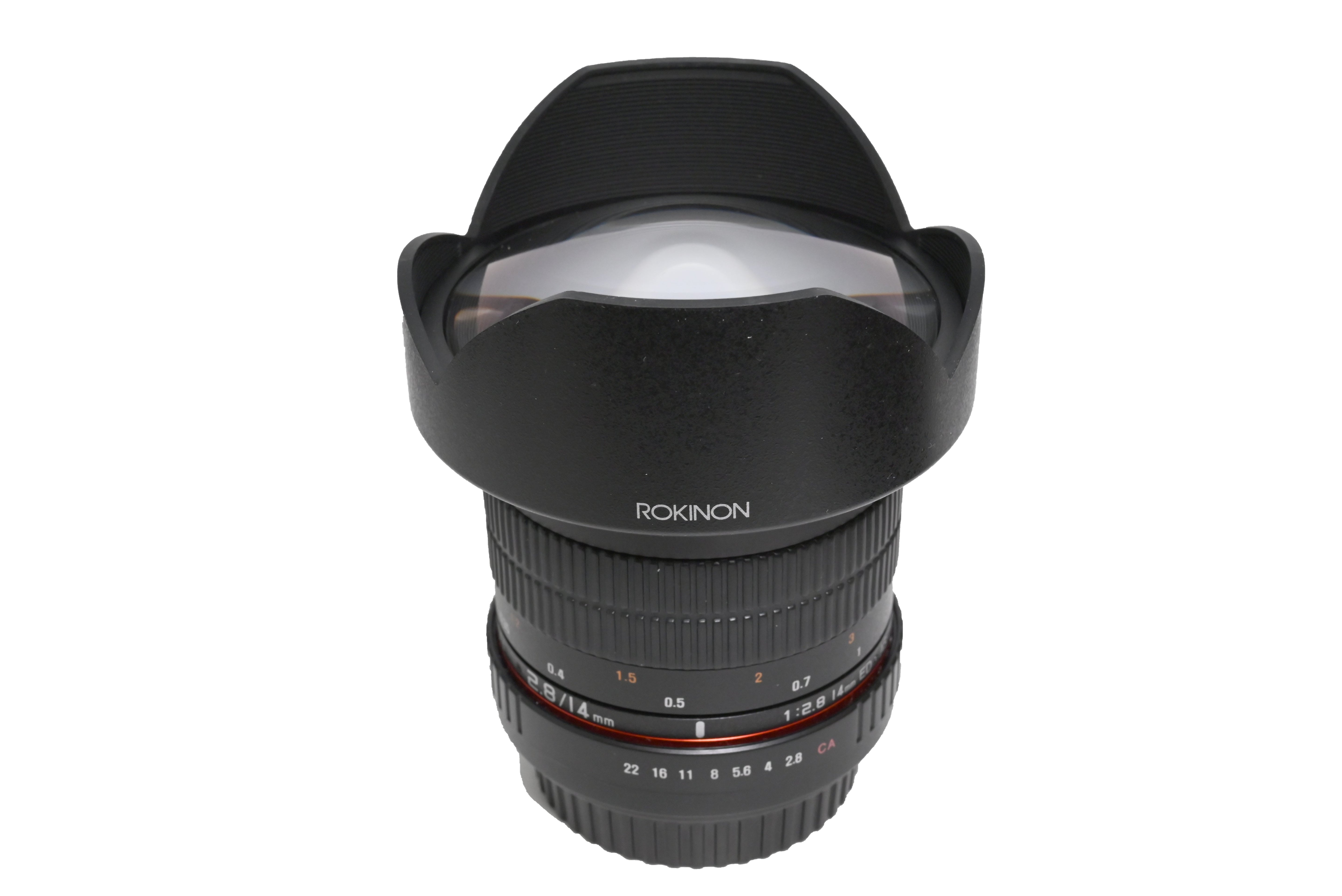 Used Rokinon 14mm F2.8 Aspherical Super Wide  Angle Lens for Canon EF Mount