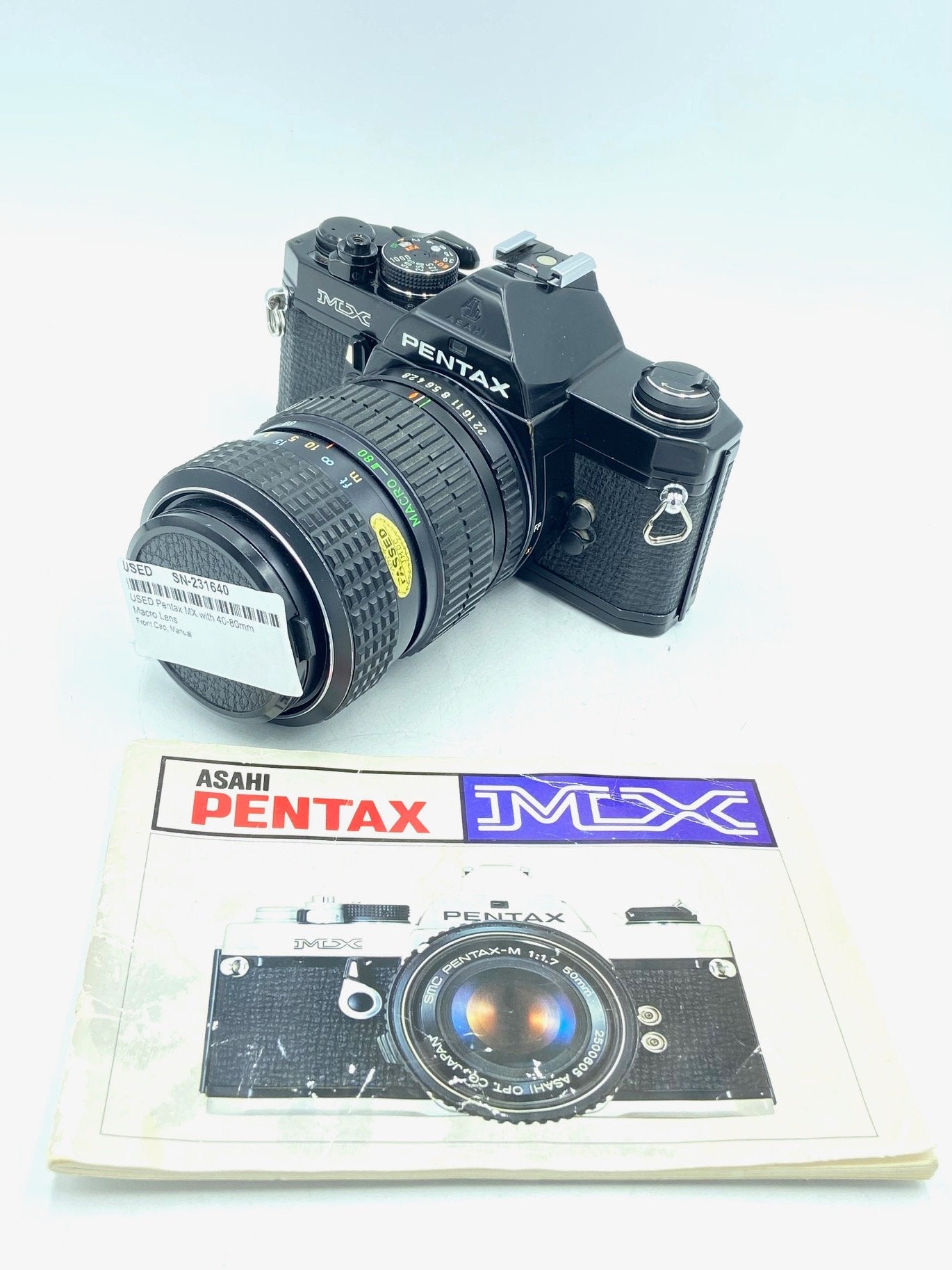 USED Pentax MX with 40-80mm Macro Lens