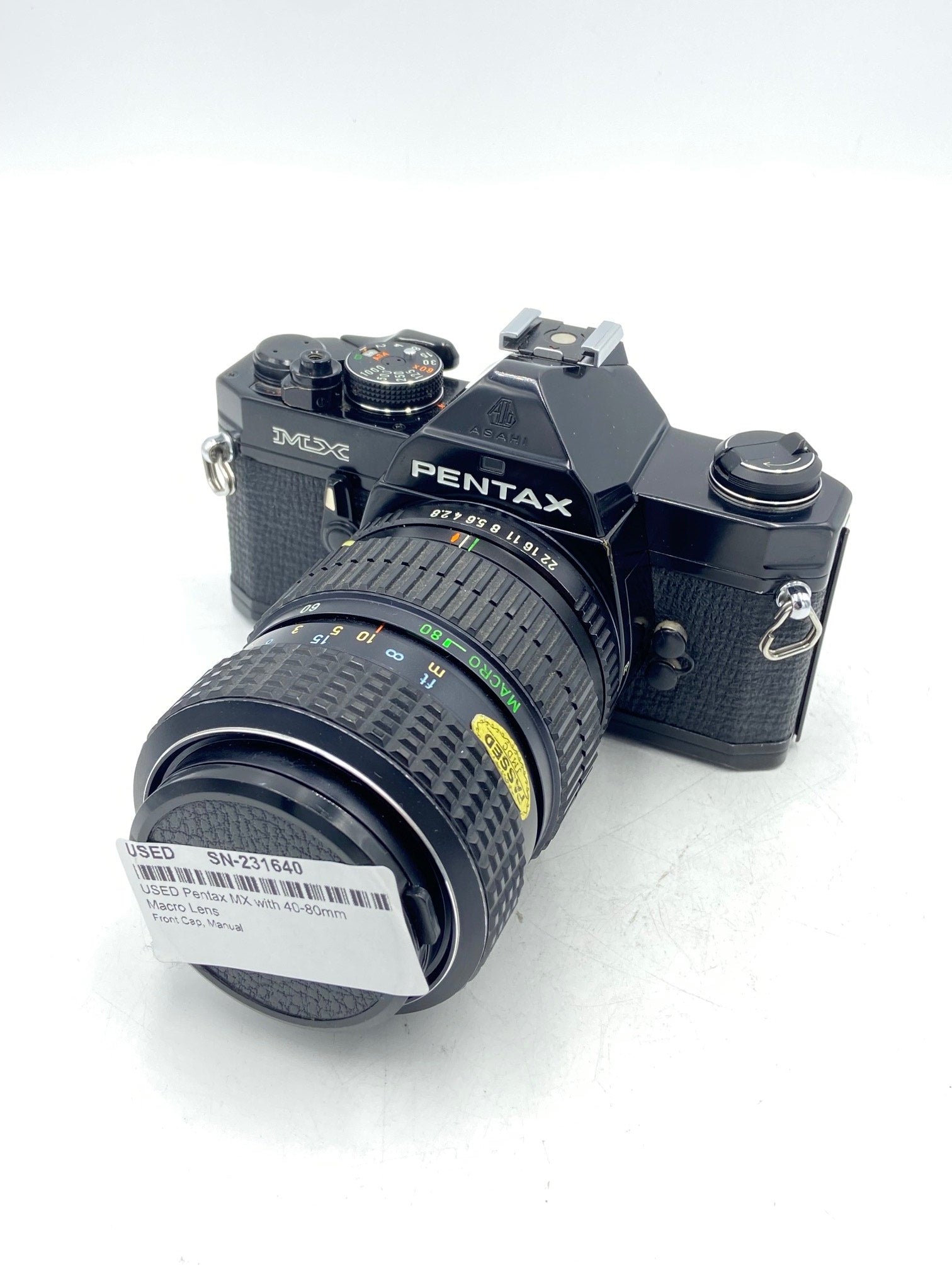 USED Pentax MX with 40-80mm Macro Lens