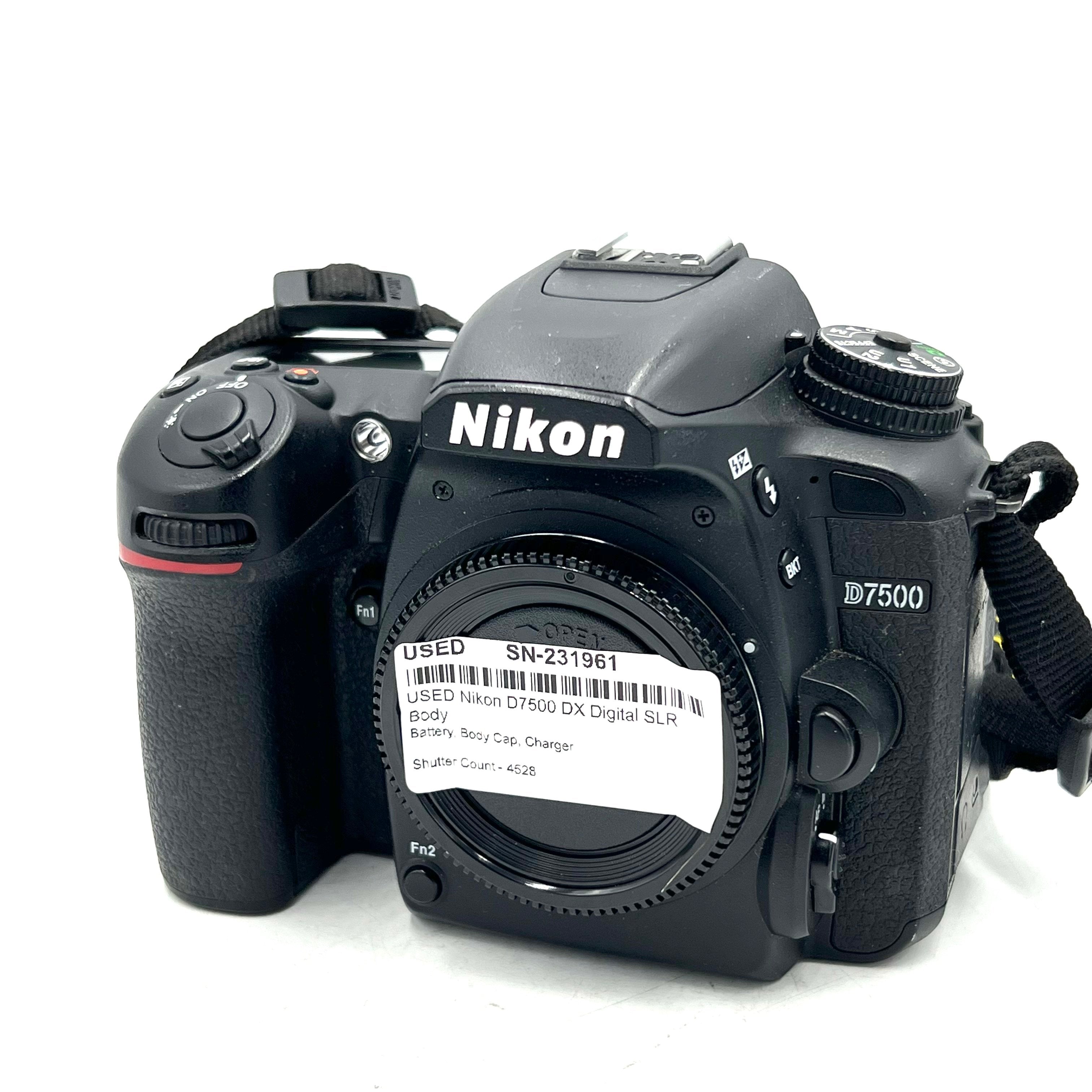 USED Nikon D7500 DX Digital SLR Body