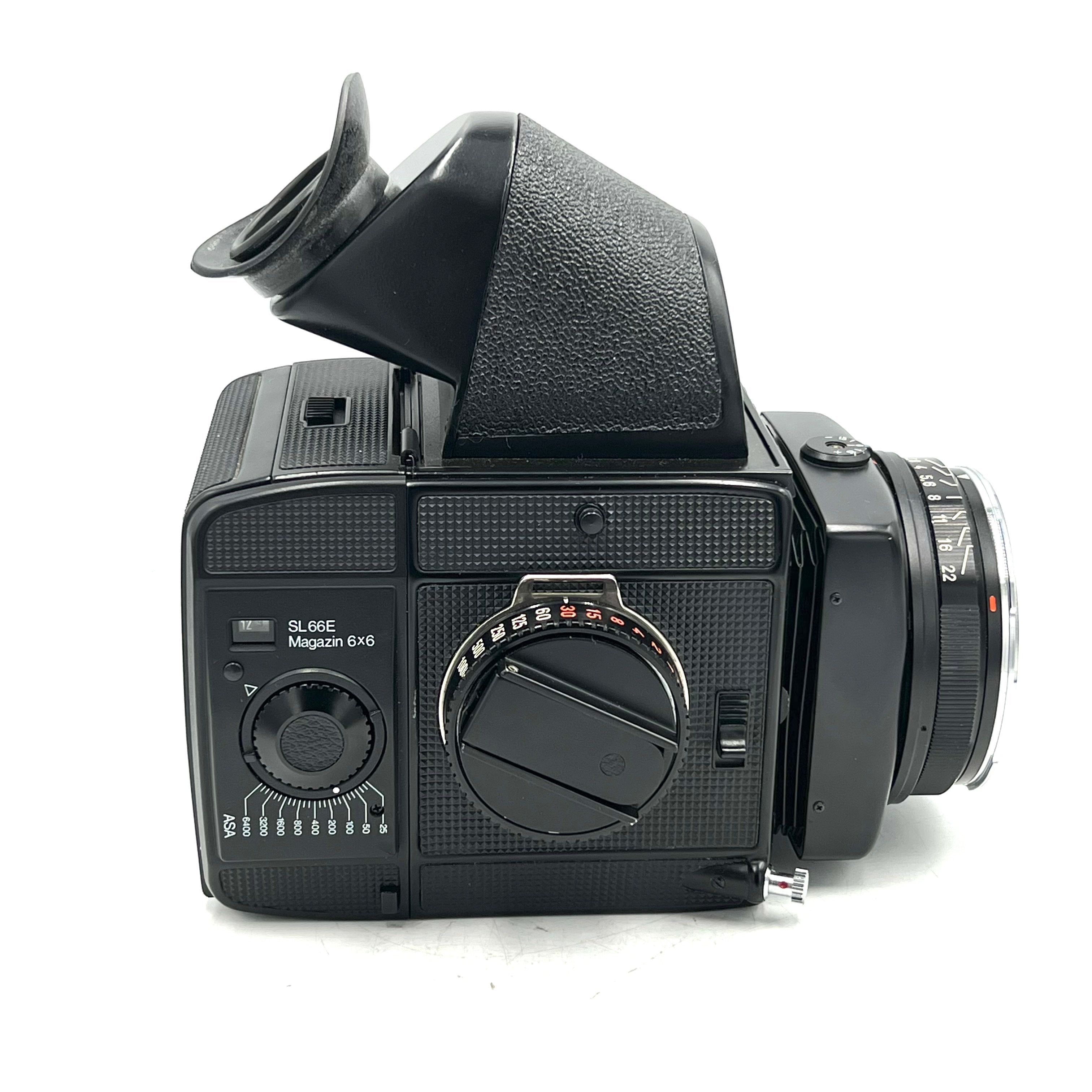 USED Rolleiflex SL66E with 80mm f/2.8 Lens with Waist Level and Prism Viewfinder