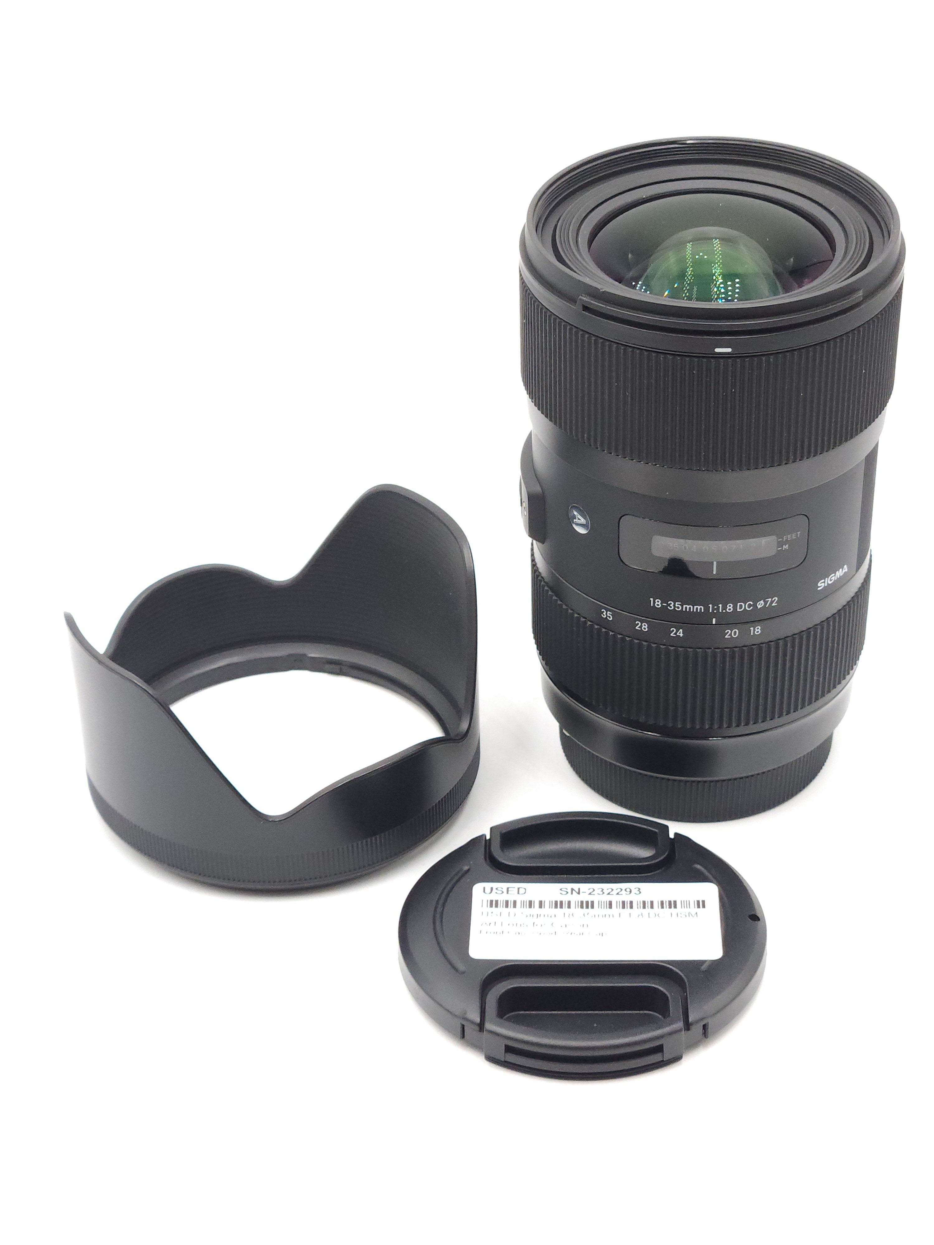 USED Sigma 18-35mm F1.8 DC HSM Art Lens for Canon