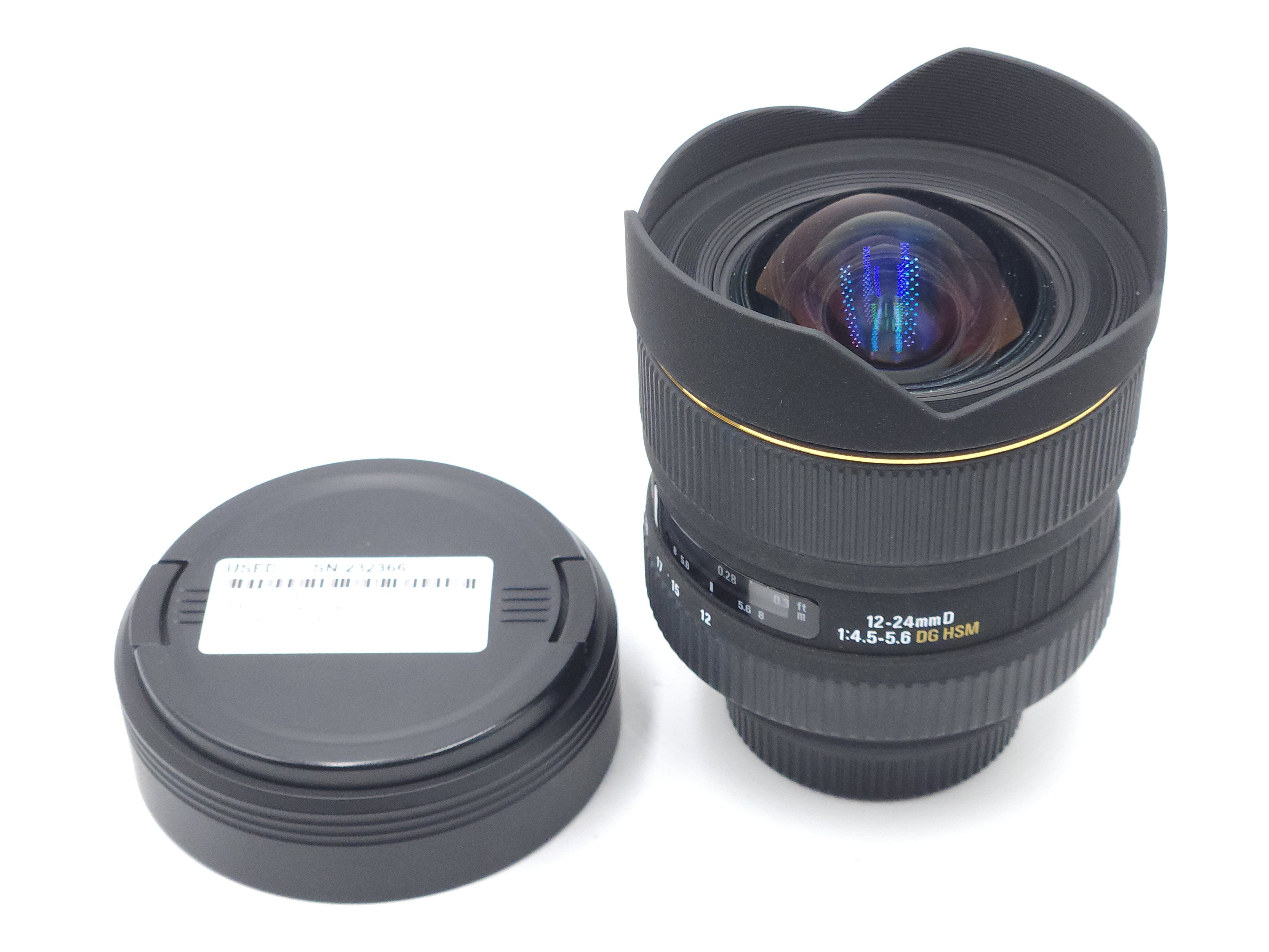 Used Sigma 12-24mm D f4.5-5.6 DG HSM EX (Nik-F) Lens