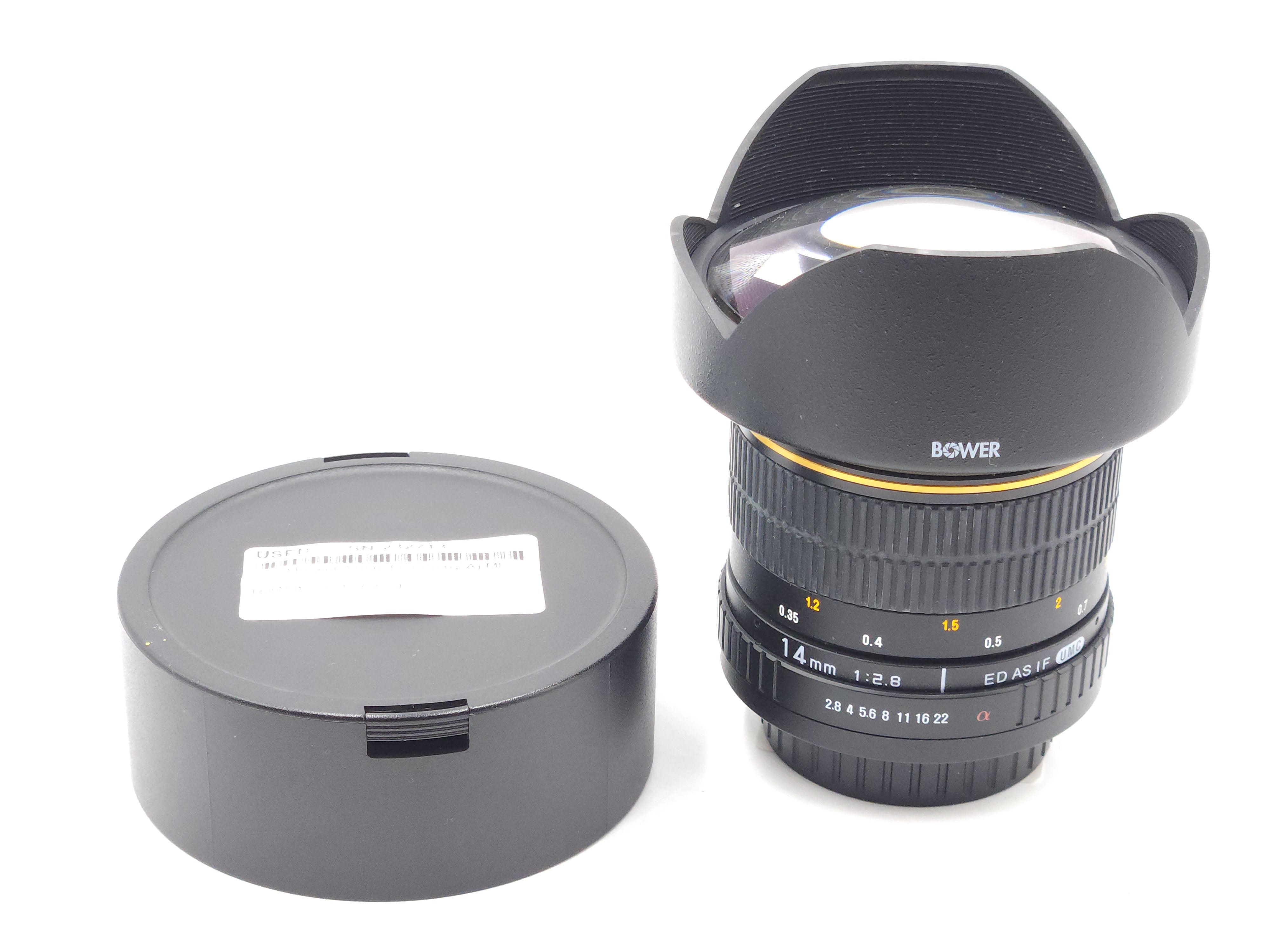 Used Bower 14mm f2.8 (Sony-A) MF