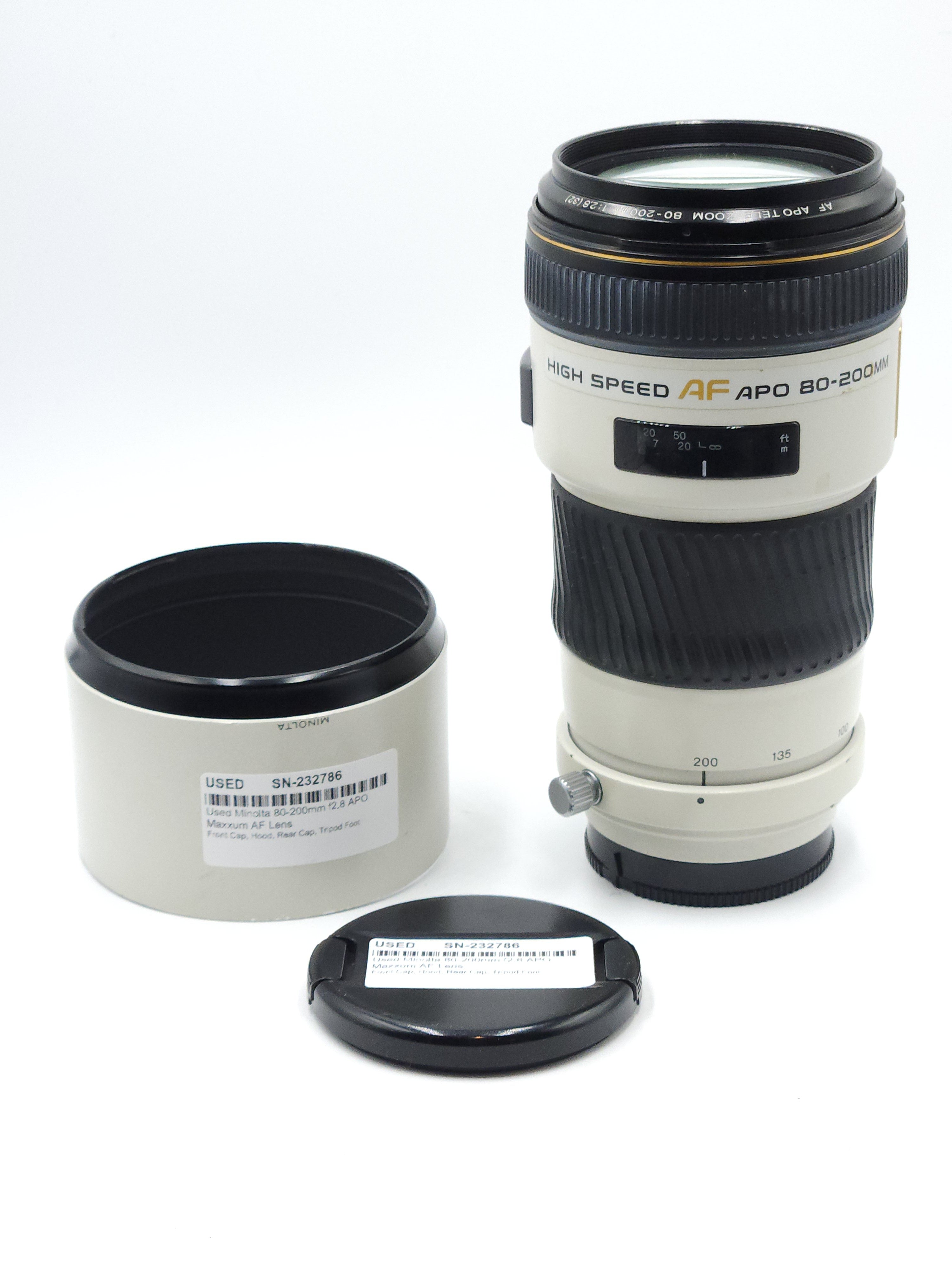 Used Minolta 80-200mm f2.8 APO Maxxum AF Lens