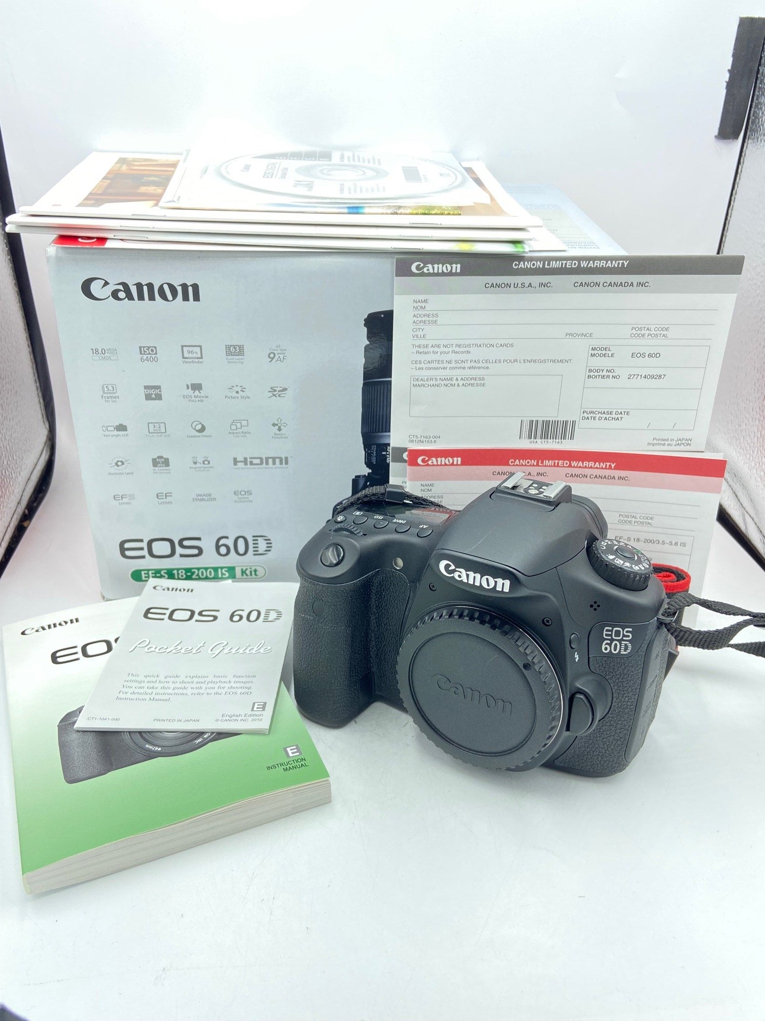 USED Canon EOS 60D DSLR Camera Body