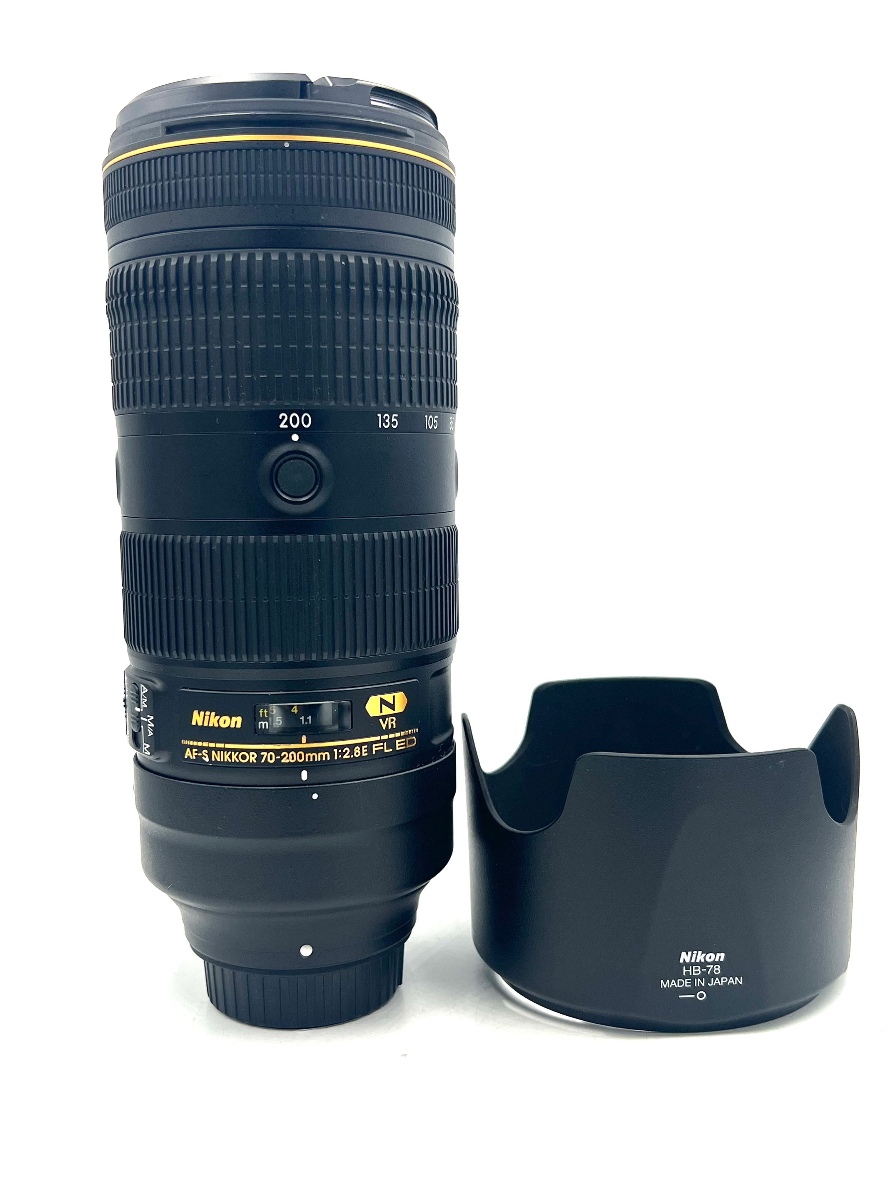 USED Nikon 70-200mm F2.8 E FL ED VR AF-S Lens