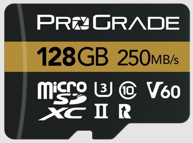 ProGrade Digital 128GB UHS-II microSDXC Memory Card with SD Adapter