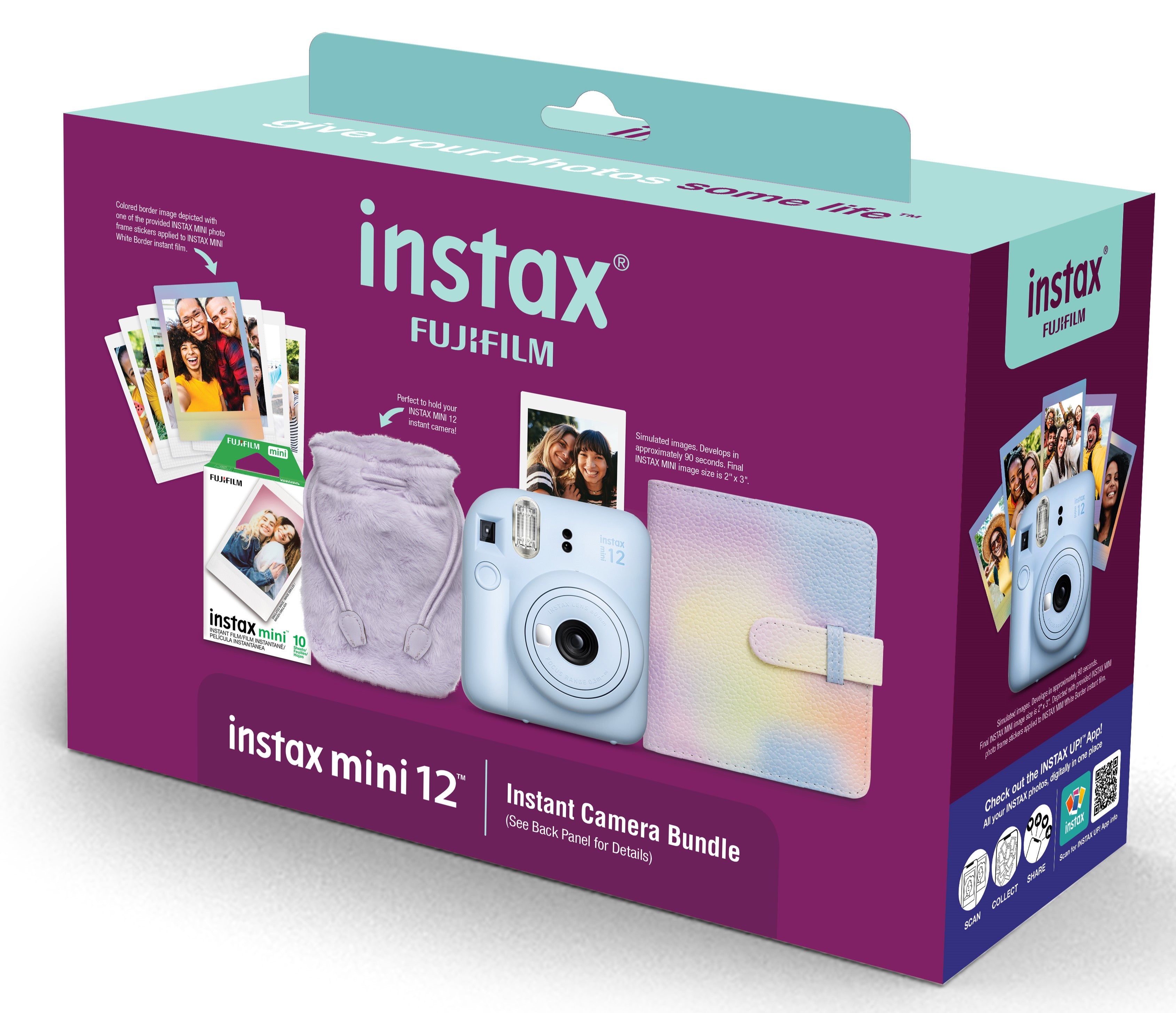 Instax Mini 12 Pastel Blue Holiday Bundle