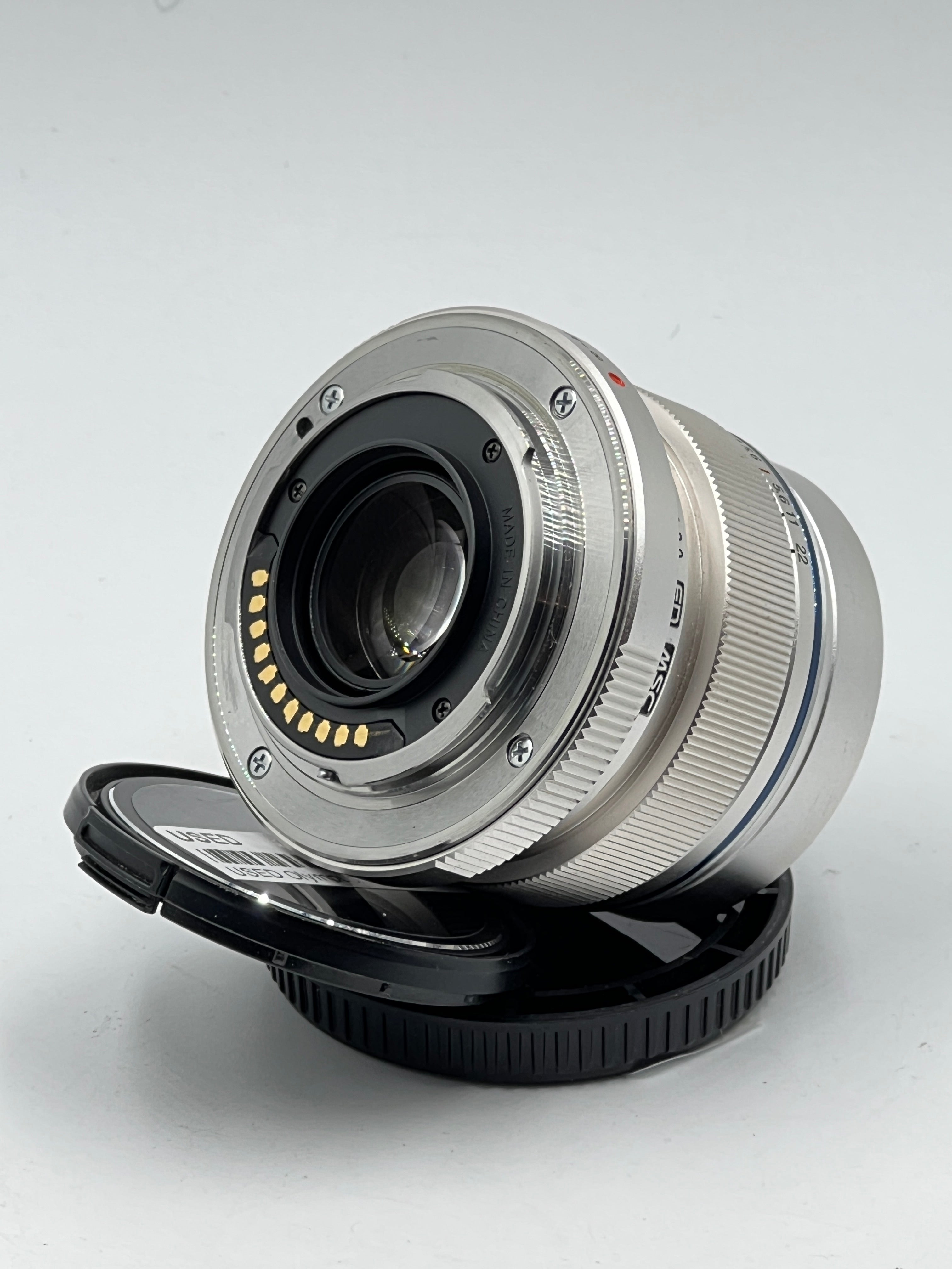 USED Olympus 12mm F2.0 M4/3 Lens (Silver)