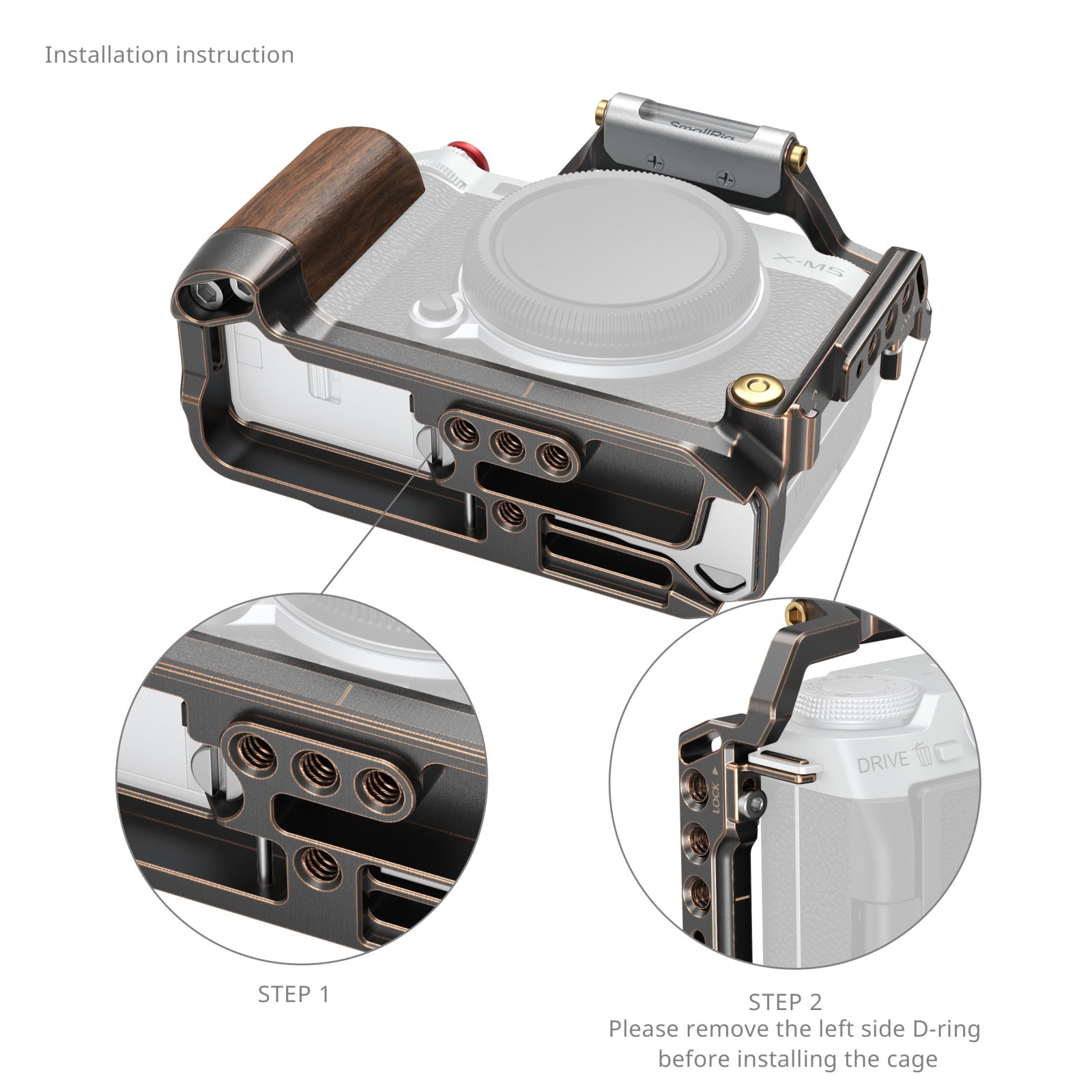 SmallRig Retro Camera Cage for FUJIFILM X-M5