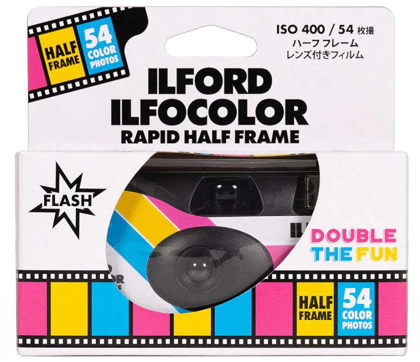 Ilford Ilfocolor Half Frame Single Use Camera (54 Exposures)