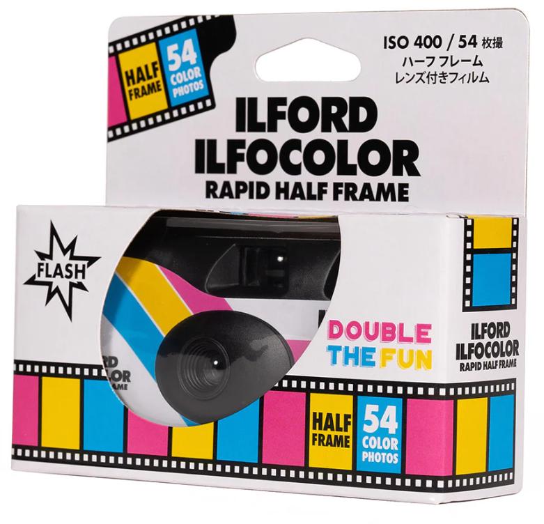 Ilford Ilfocolor Half Frame Single Use Camera (54 Exposures)