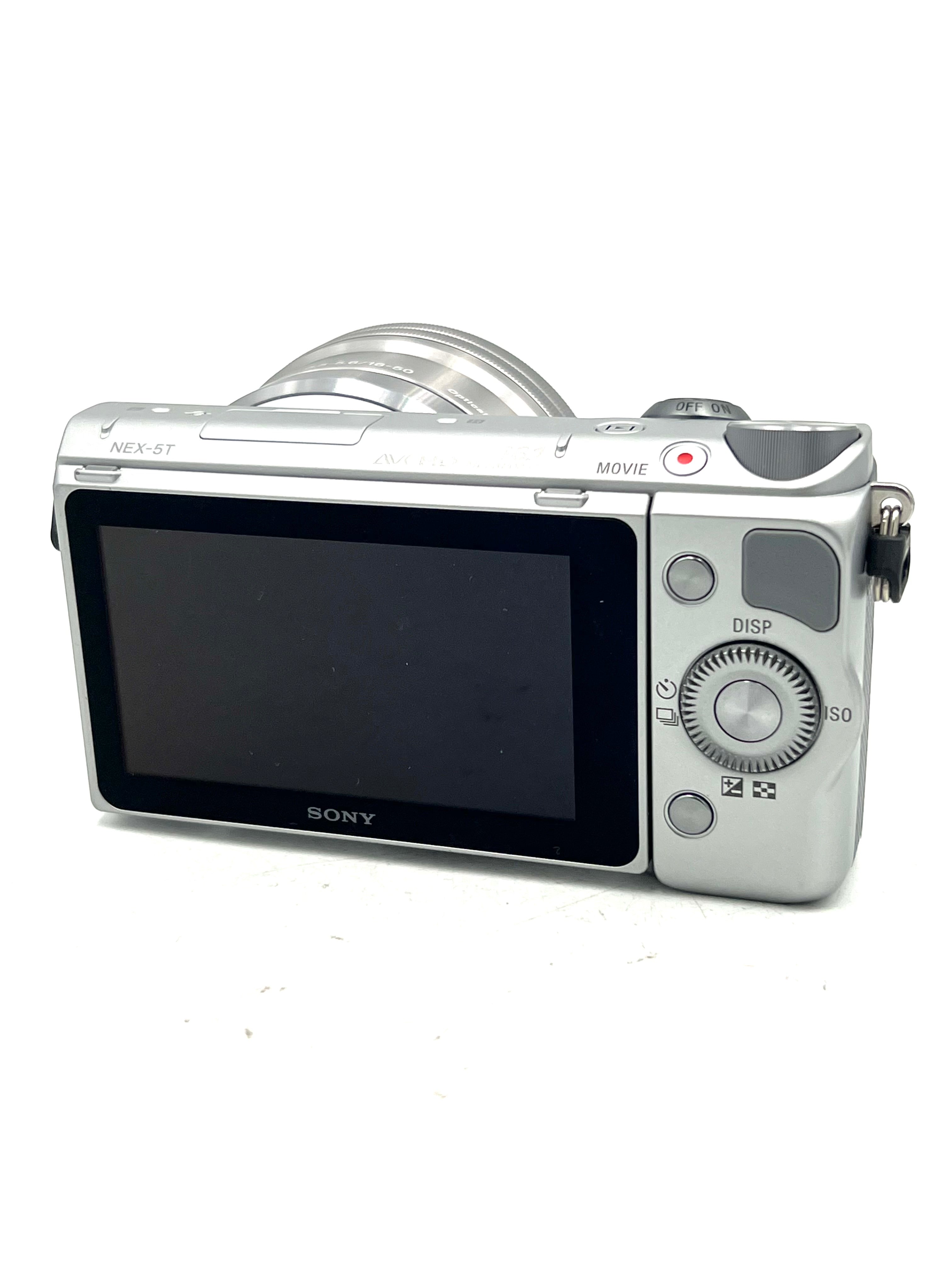 Used Sony NEX-5TL Mirrorless Digital Camera W/ 16-50mm Lens (Silver)