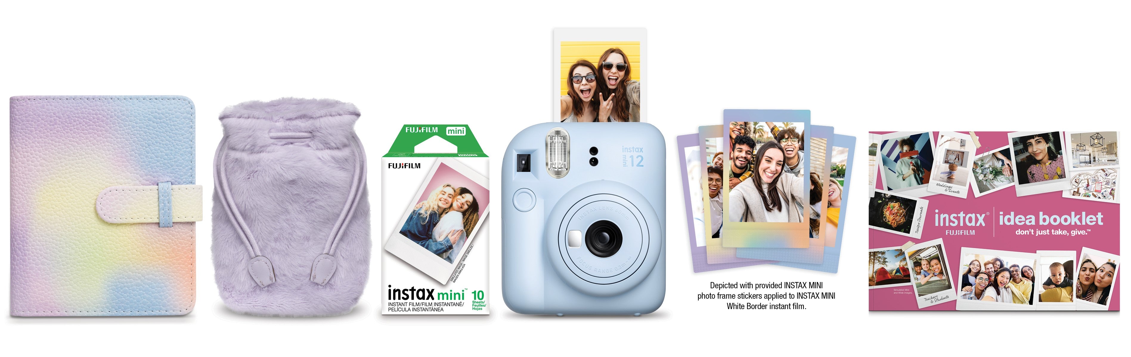 Instax Mini 12 Pastel Blue Holiday Bundle