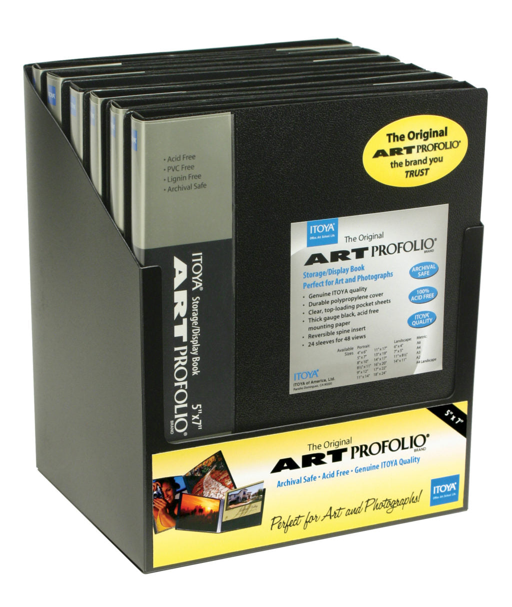 Itoya Art Profolio Original Storage/Display Book (5 x 7", 24 Two-Sided Pages)   IA-12-5