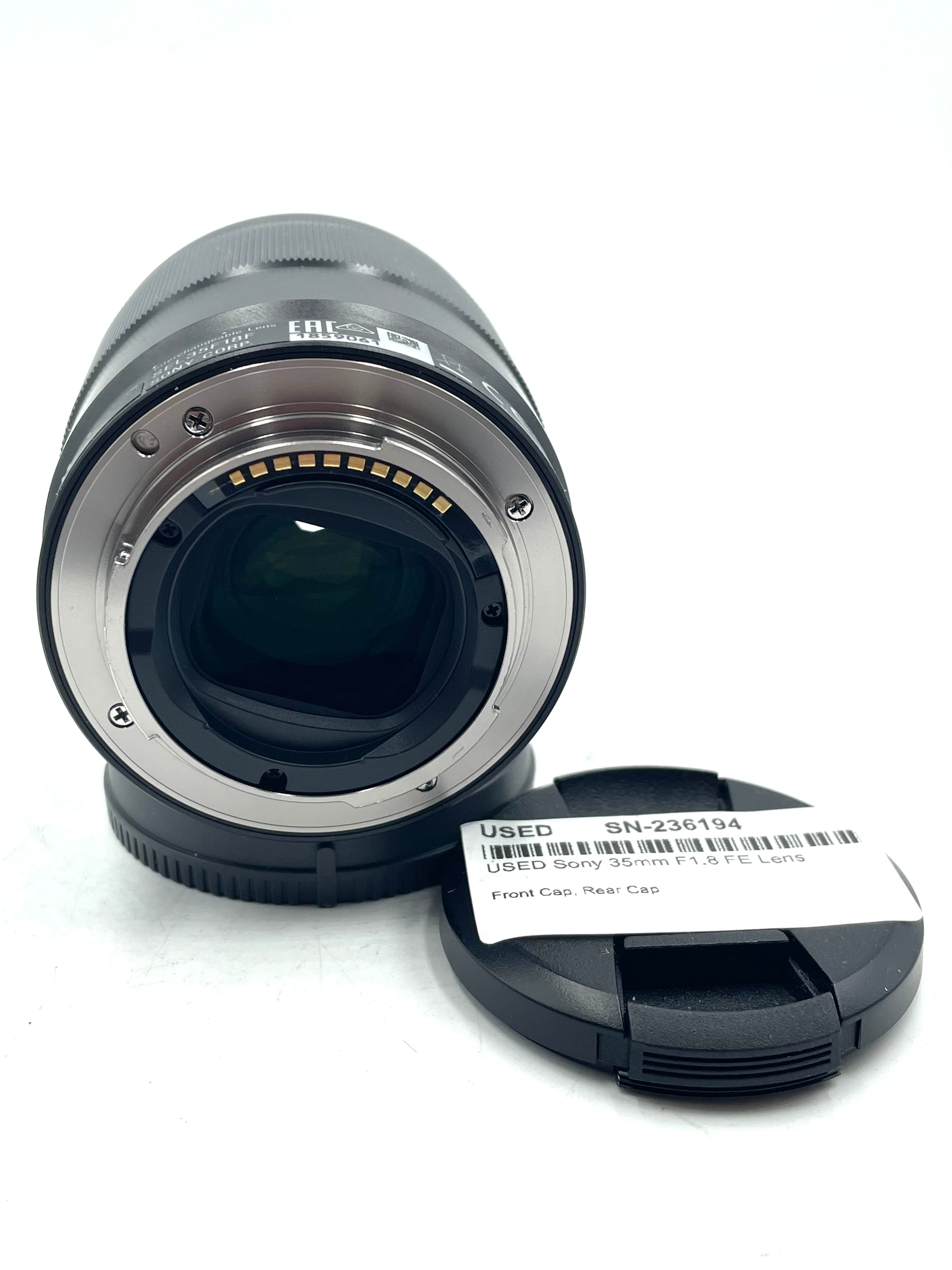 USED Sony 35mm F1.8 FE Lens