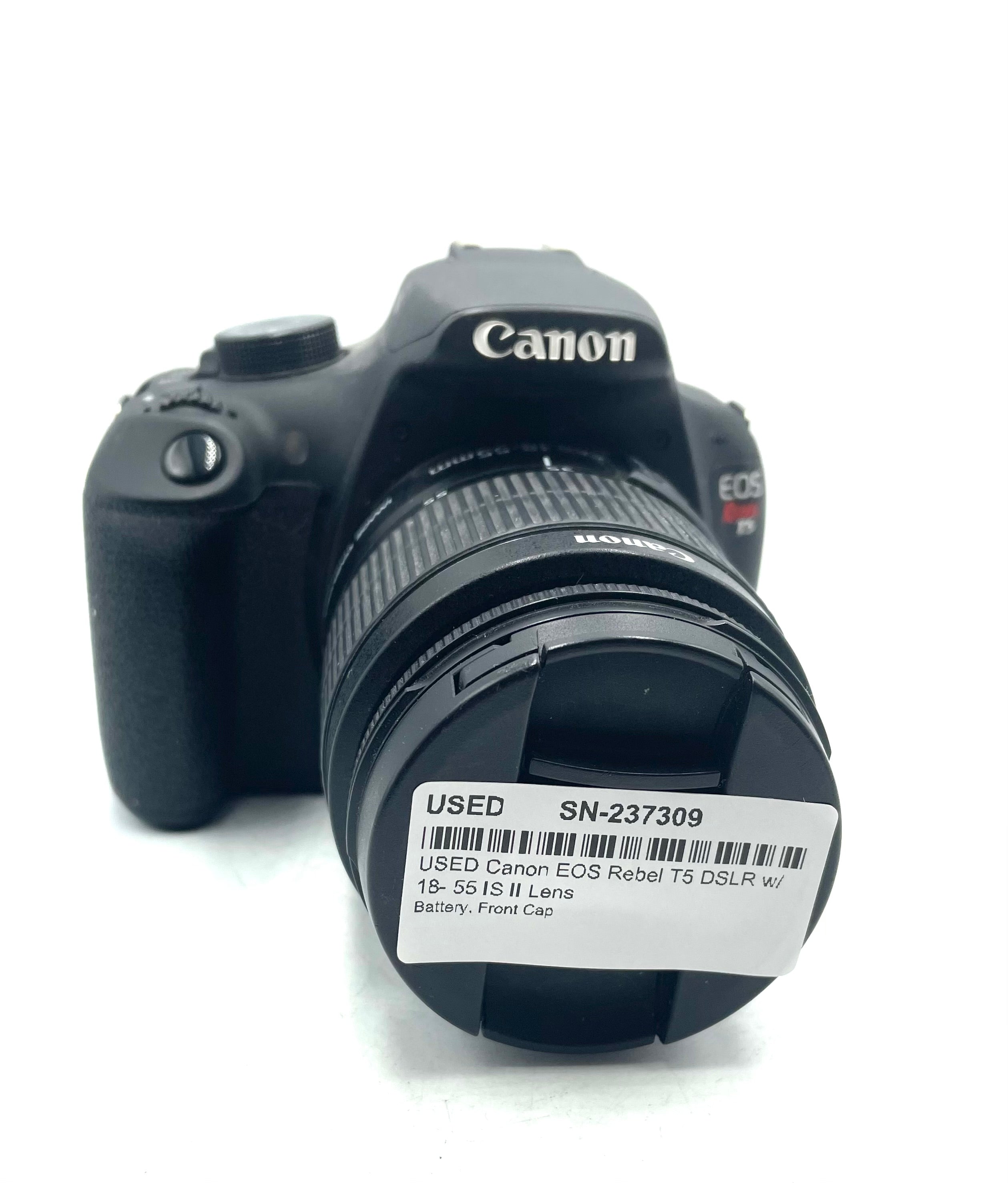 USED Canon EOS Rebel T5 DSLR w/18- 55 IS II Lens