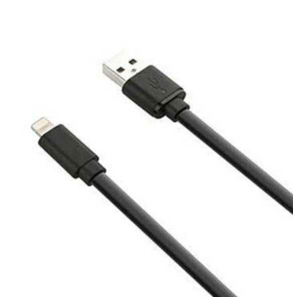 Digital Treasures 3' MFI Certified Data Cable for Apple - Black