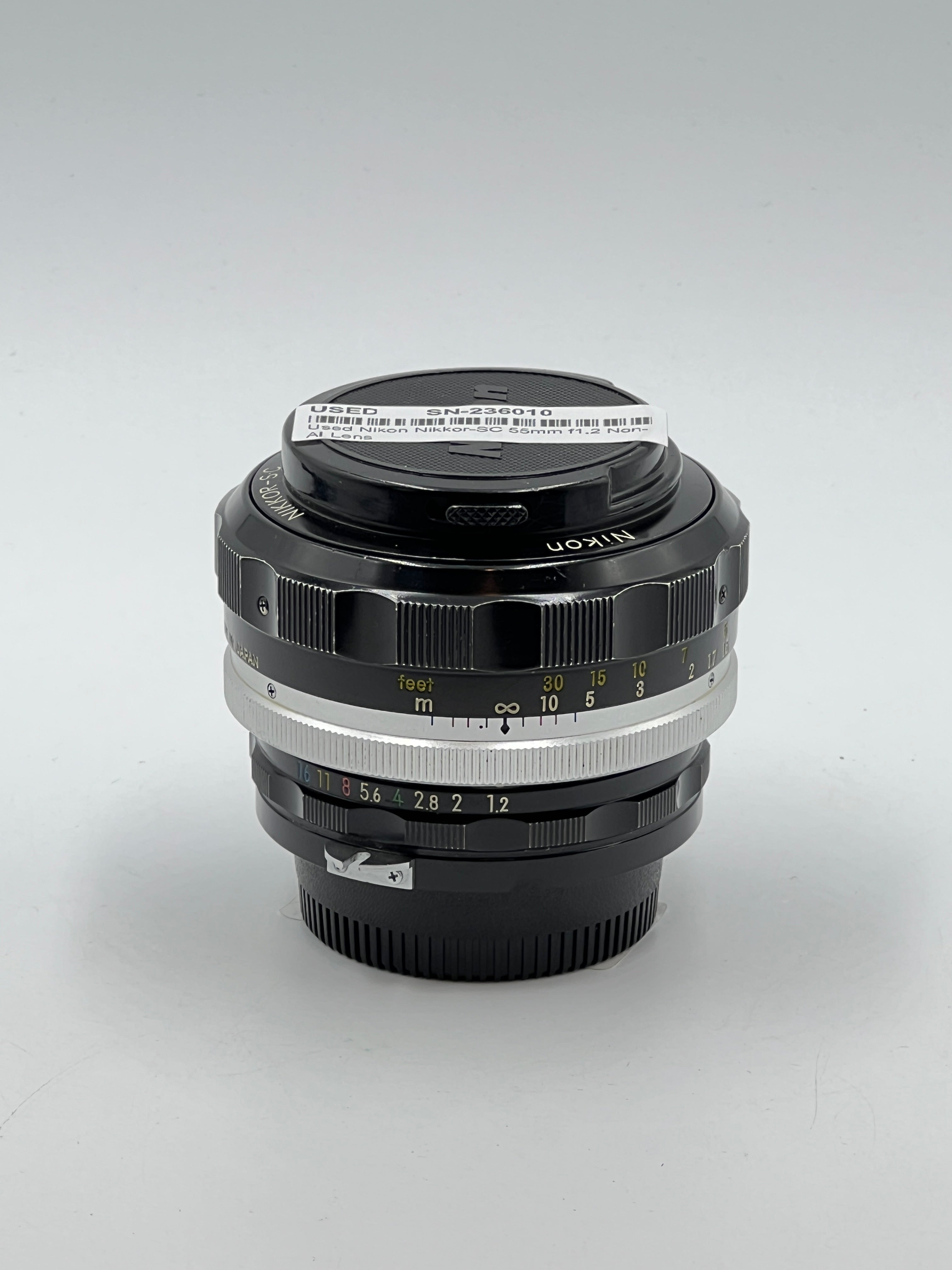 Used Nikon Nikkor-SC 55mm f1.2 Non-AI Lens