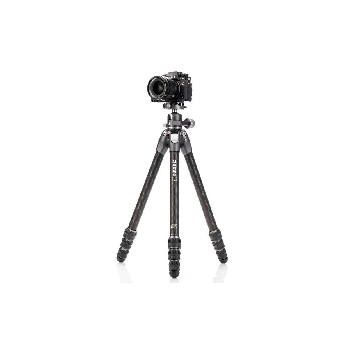 Benro TTOR24CGX30 Tortoise Columnless Carbon Fiber Two Series Tripod with GX30 Ball Head