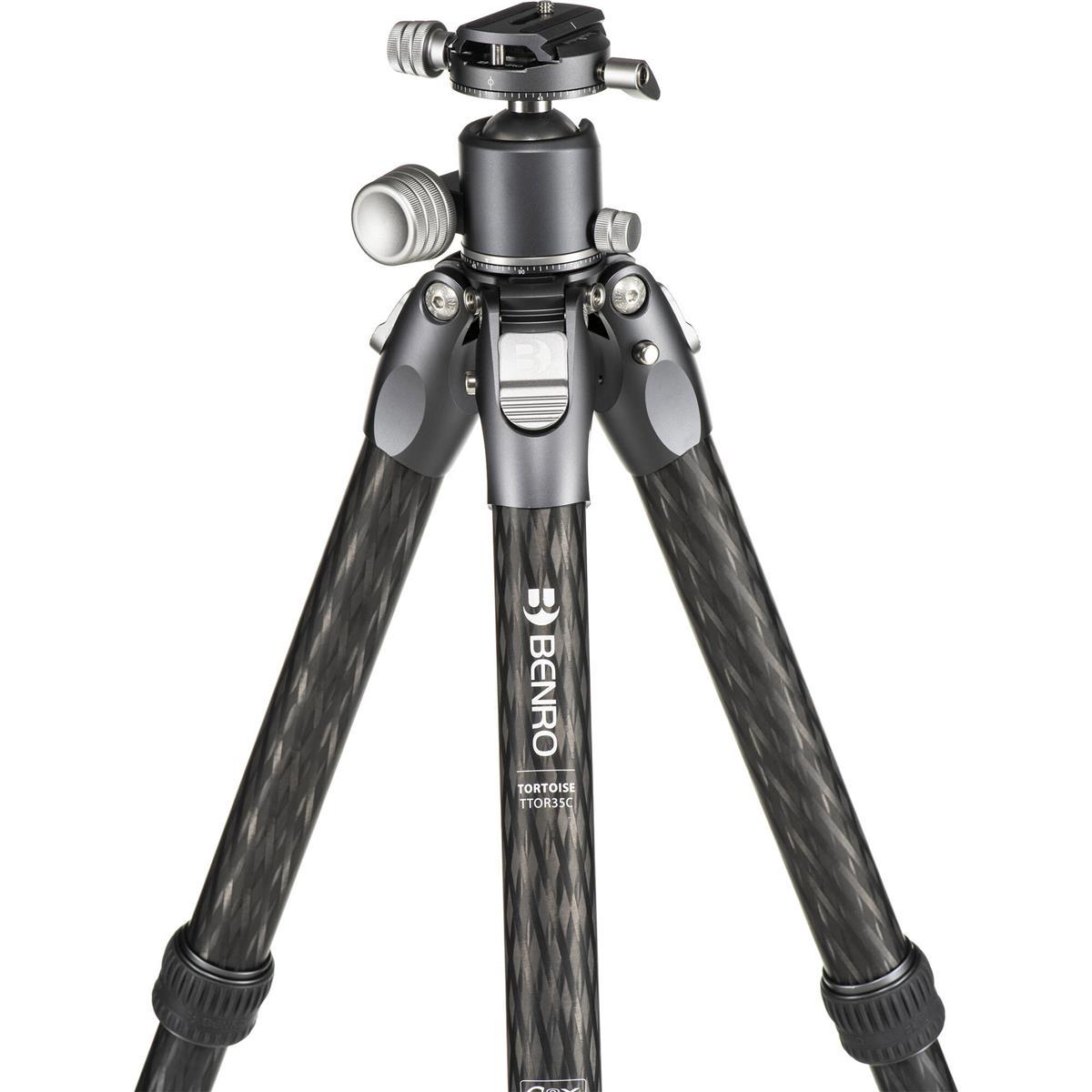 Benro TTOR35CGX35 Tortoise Columnless Carbon Fiber Three Series Tripod with GX35 Ball Head