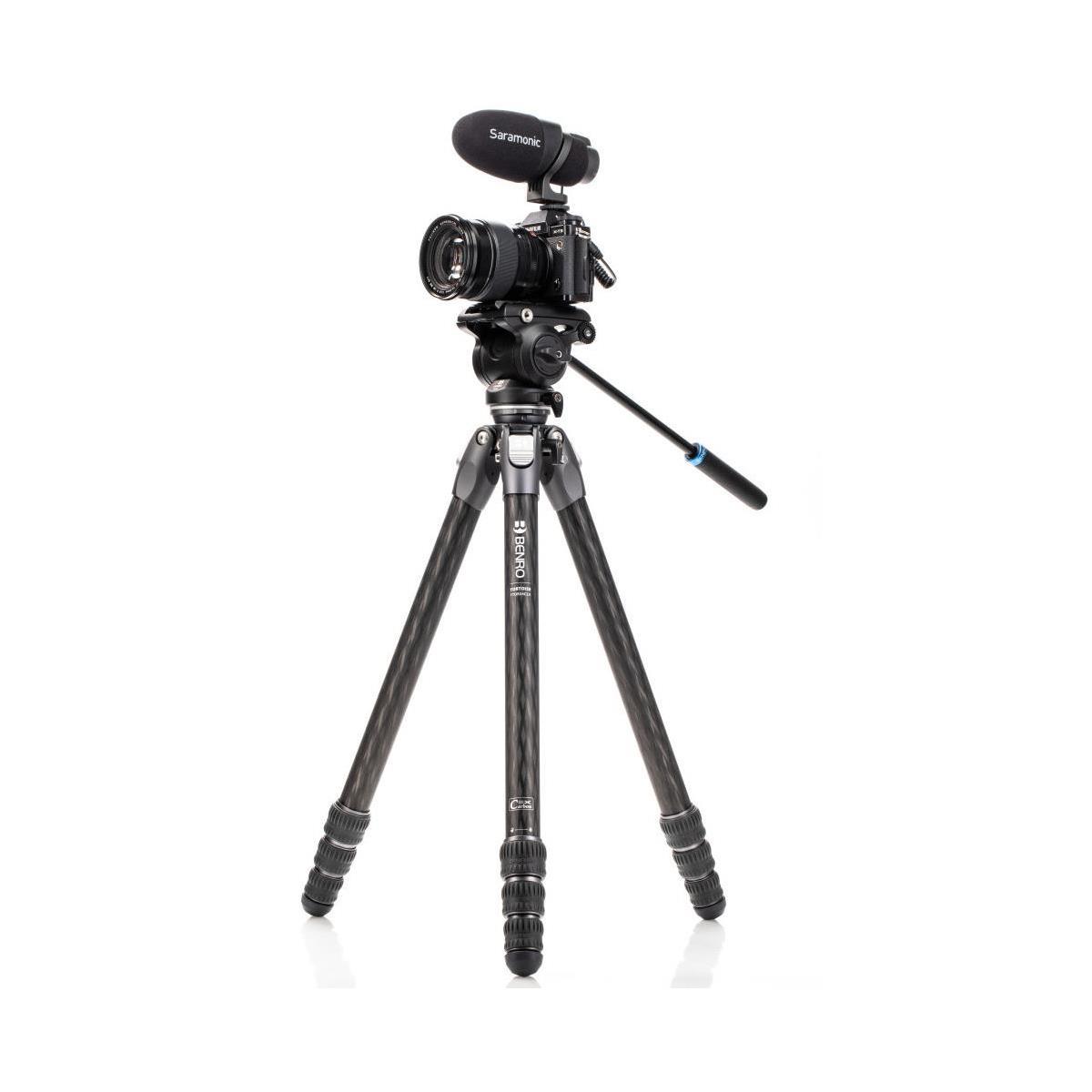 Benro TTOR34CLVS4PRO Tortoise Carbon Fiber 3 Series Tripod System with S4Pro Video Head