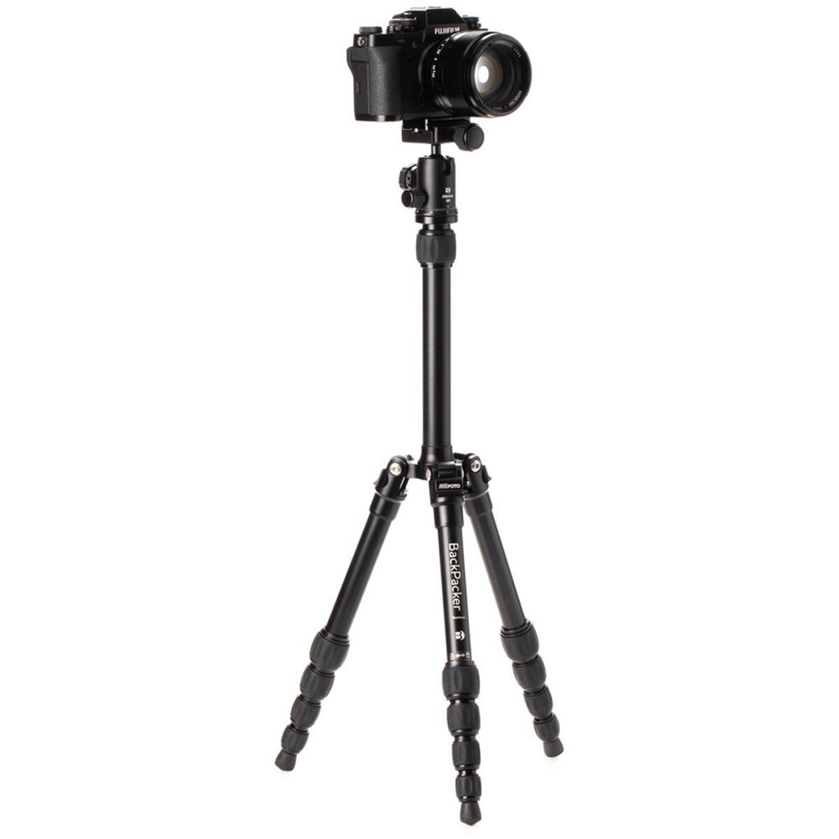 Benro MeFOTO BackPacker Classic Aluminum Travel Tripod with Ball Head (Black)