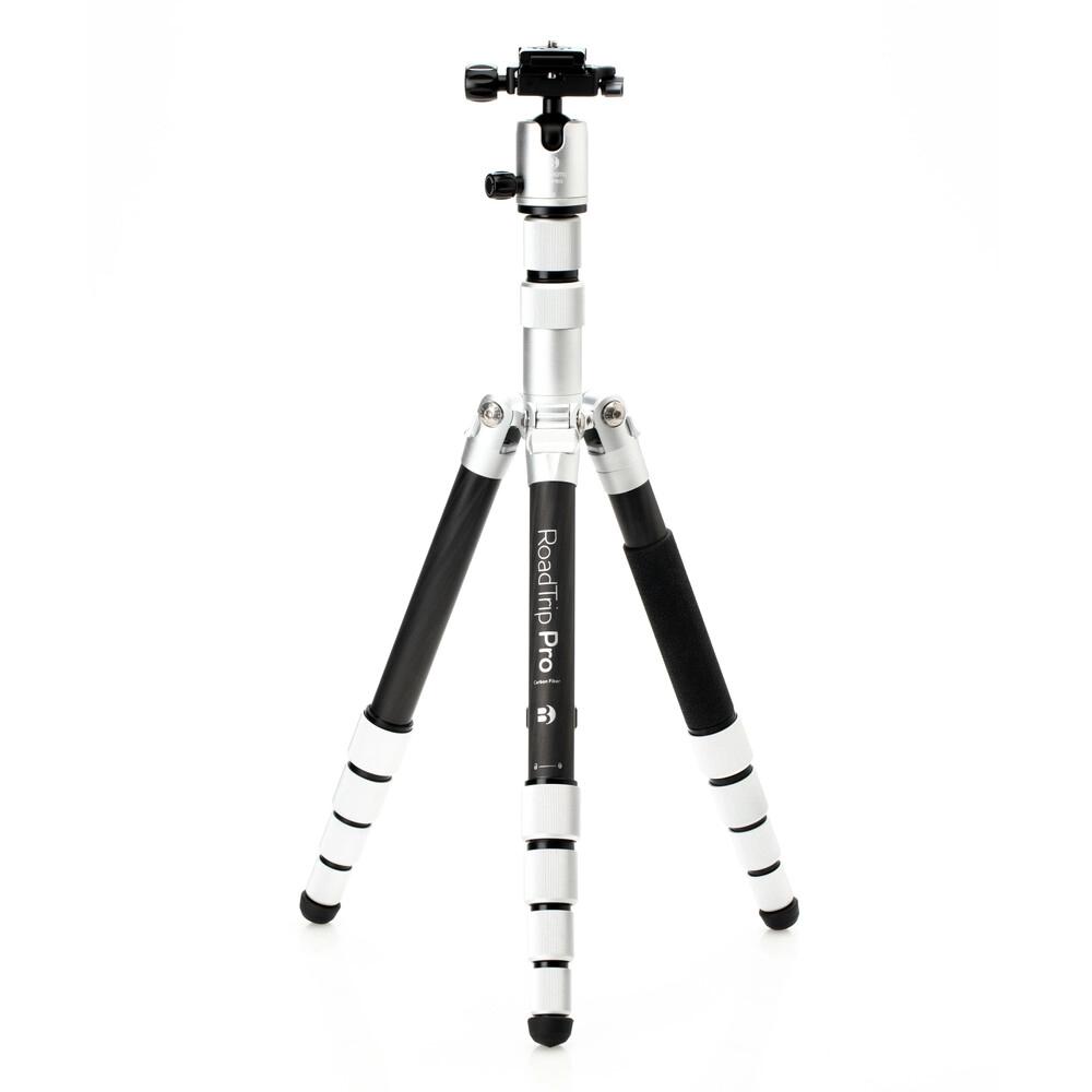 Benro MeFOTO RoadTrip Pro Carbon Fiber Series 1 Travel Tripod with Ball Head and Monopod (Silver)