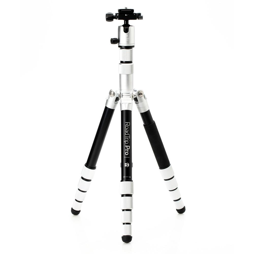 Benro MeFOTO RoadTrip Pro Aluminum Series 1 Travel Tripod with Ball Head and Monopod (Silver) BMRTPROASLV