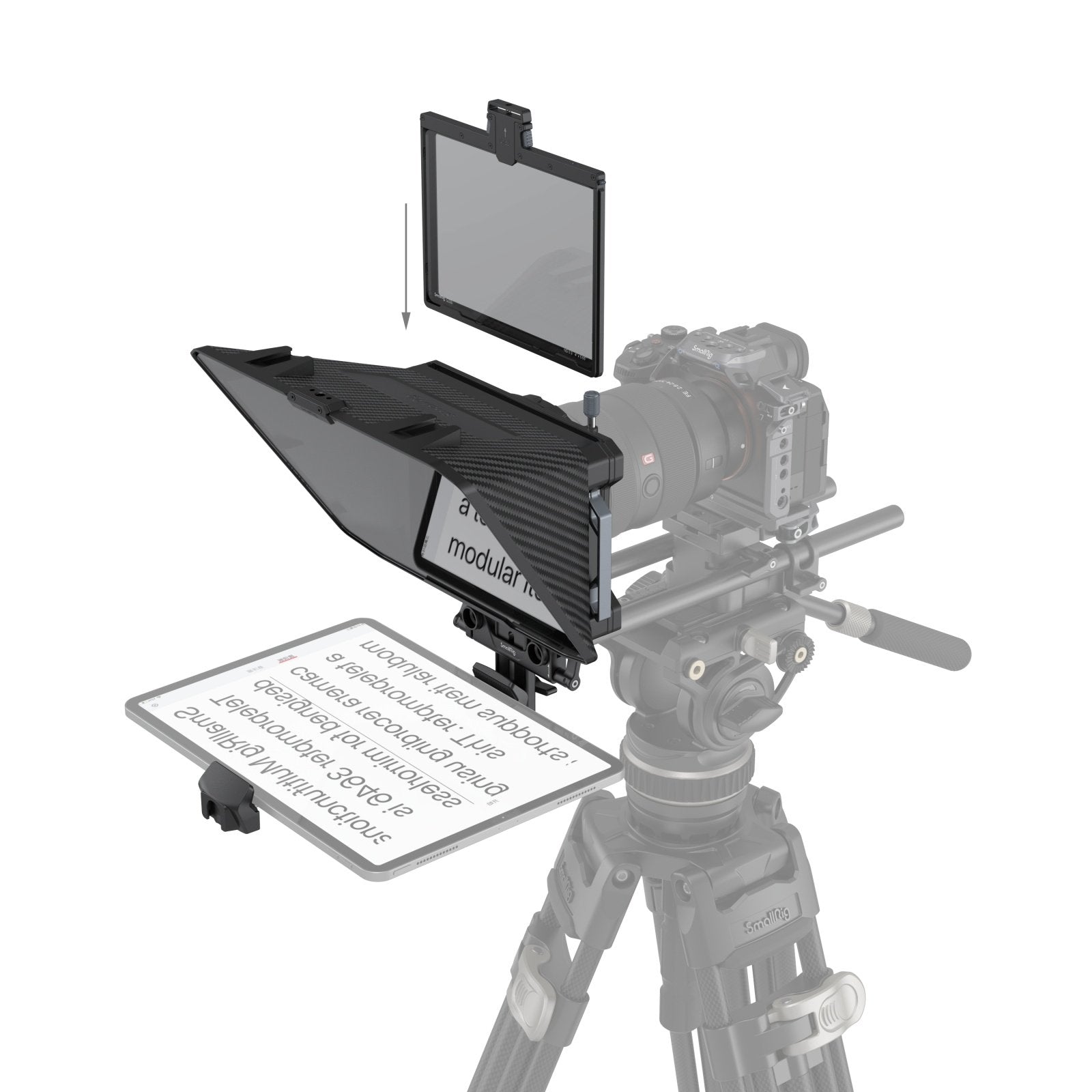 SmallRig Multifunctional Teleprompter for Tablets and Cameras