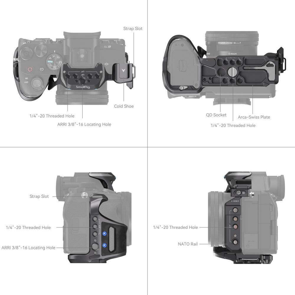 SmallRig Rhinoceros Cage Kit for Sony a7R V, a7 IV & a7S III