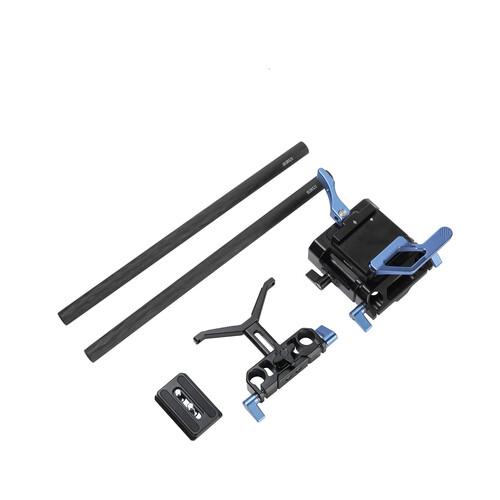 Sirui Universal Quick Release Baseplate with Dual 15mm Rod Clamp Kit