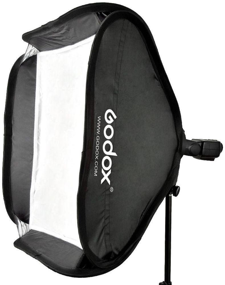 Godox S2 Speedlite Bracket with Softbox & Carrying Bag Kit (23.6 x 23.6")