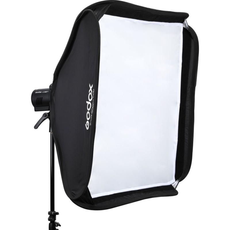 Godox S2 Speedlite Bracket with Softbox, Grid & Carrying Bag Kit (23.6 x 23.6") SGGV6060