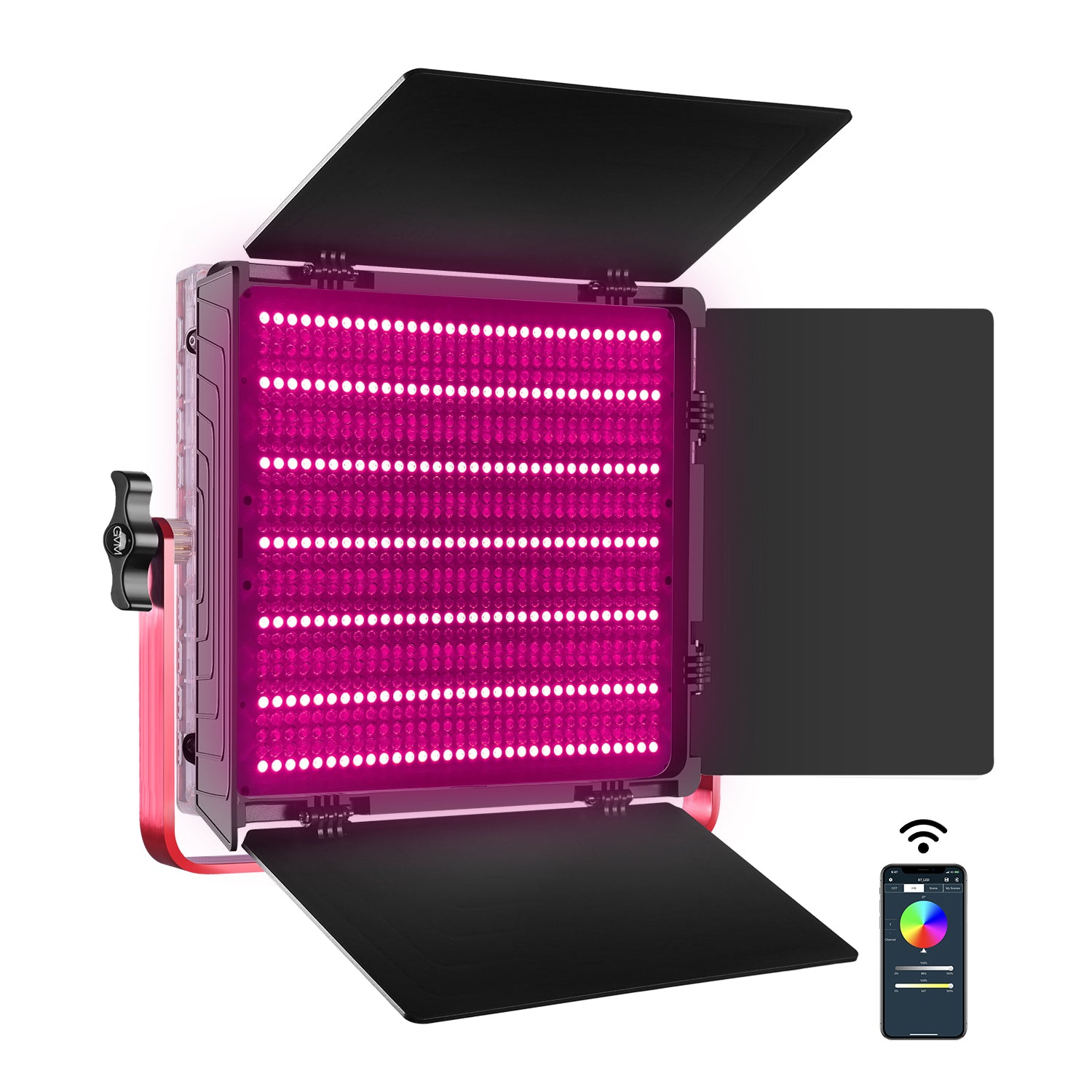 GVM RGB LED Studio Video Bi-Color Soft 1200D 3-Light Kit