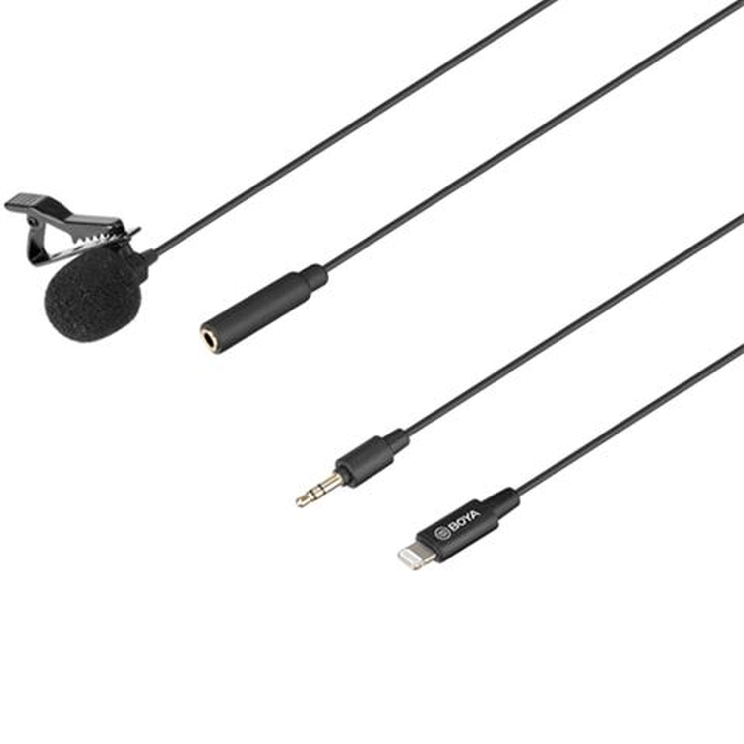 BOYA BY-M2 Digital Omnidirectional Lavalier Microphone with Detachable Lightning Cable