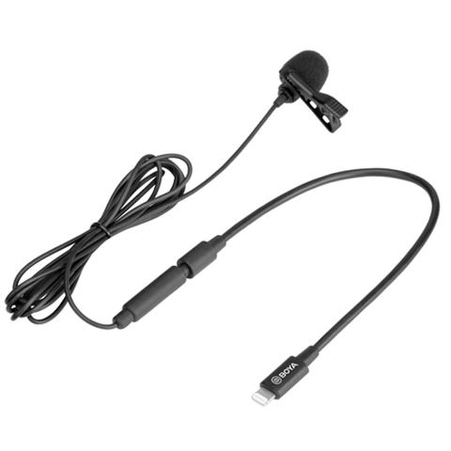 BOYA BY-M2 Digital Omnidirectional Lavalier Microphone with Detachable Lightning Cable