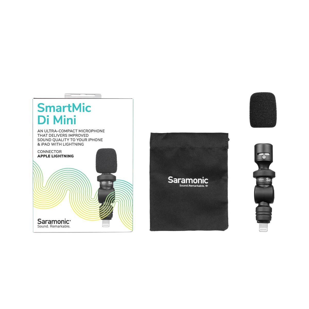 Saramonic SmartMic Di Mini Ultracompact Omnidirectional Condenser Microphone for Lightning iOS Mobile Devices