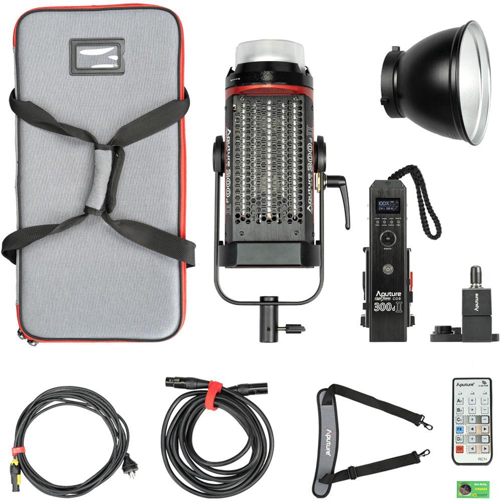 Aputure Light Storm C300d Mark II  LED Light Kit with V-Mount Battery Plate